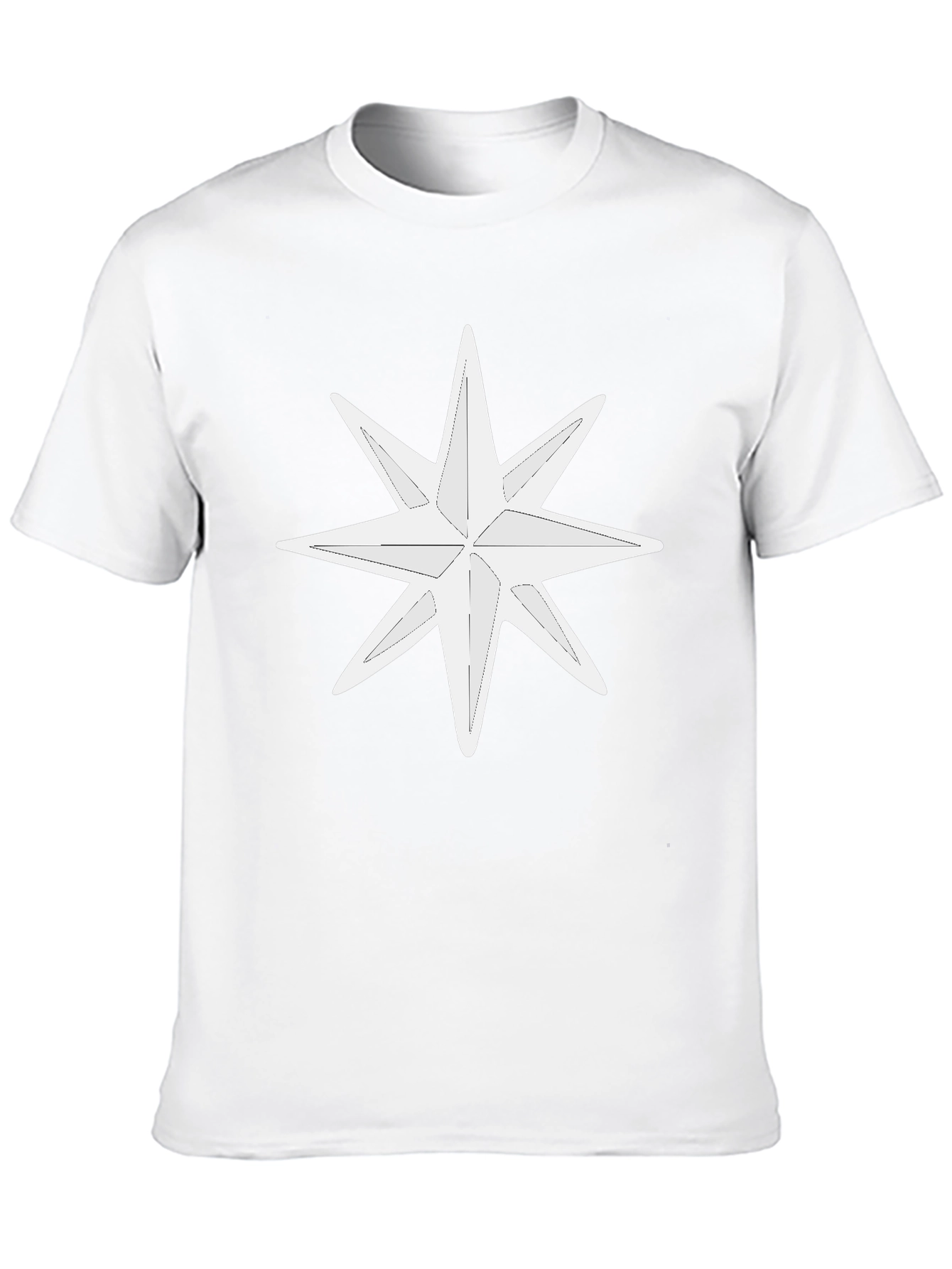 White Star Graphic Black T-Shirt