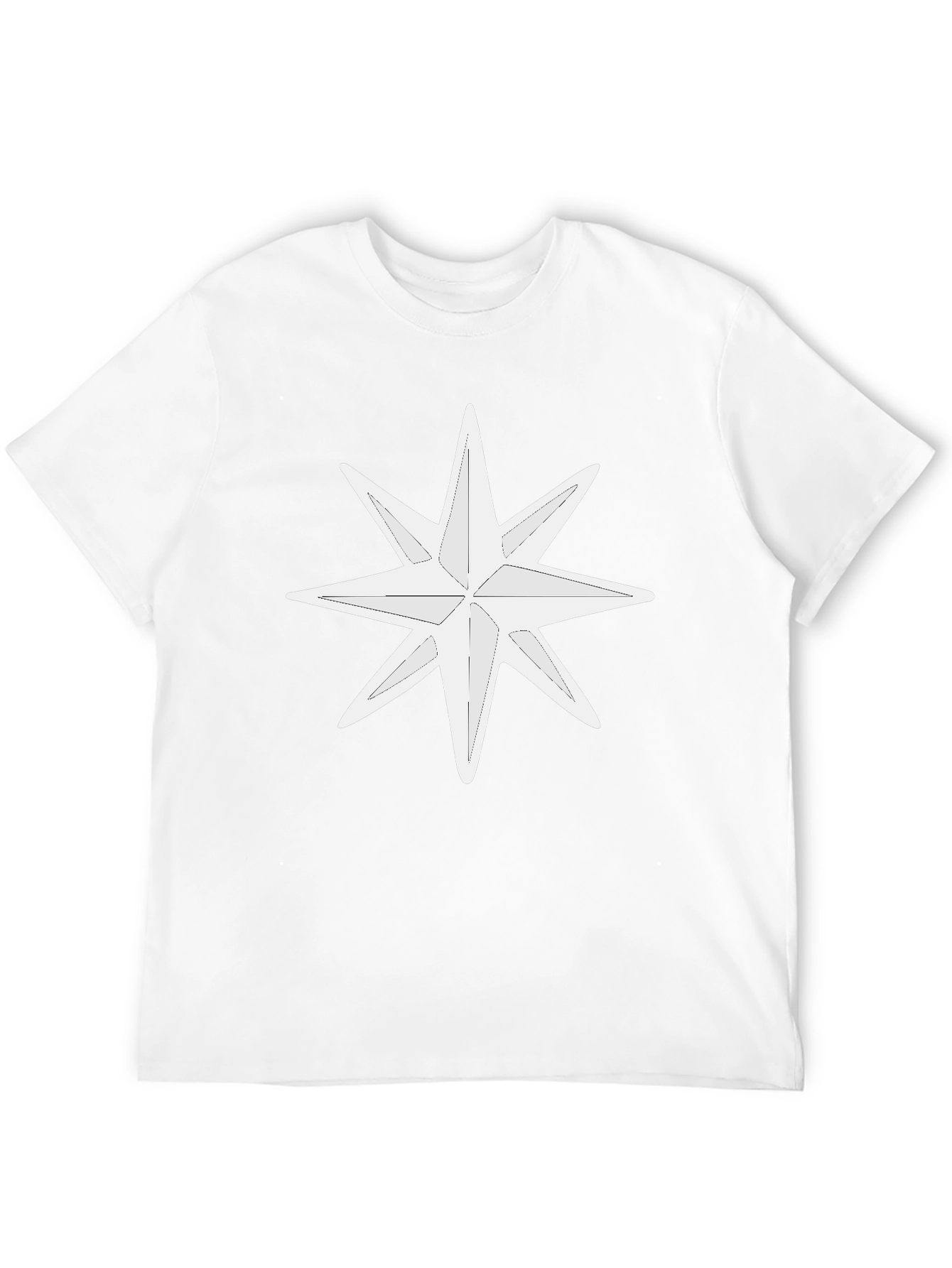 White Star Graphic Black T-Shirt