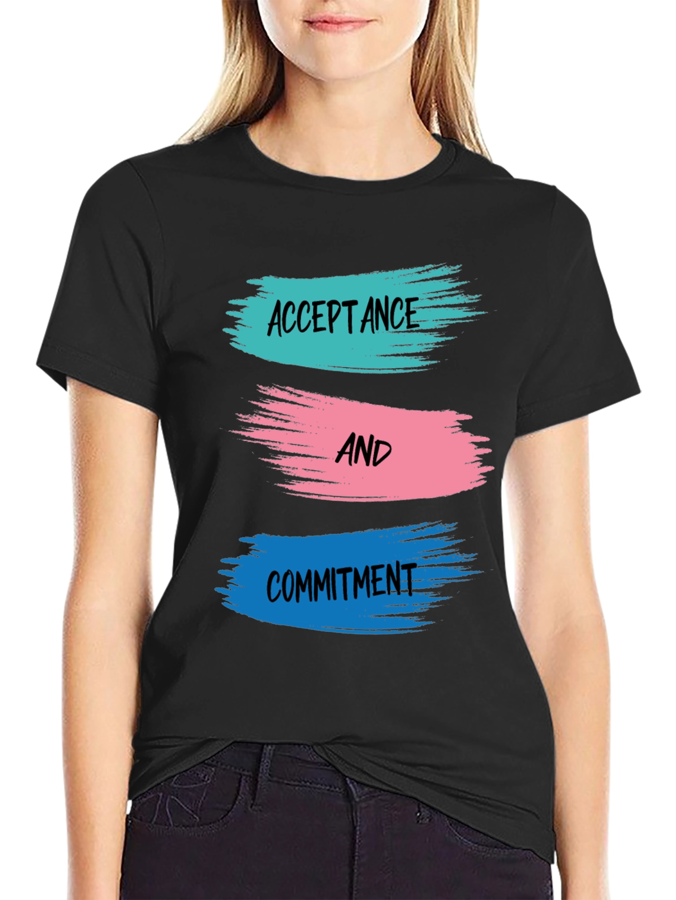 Acceptance and Commitment T-Shirt - Black