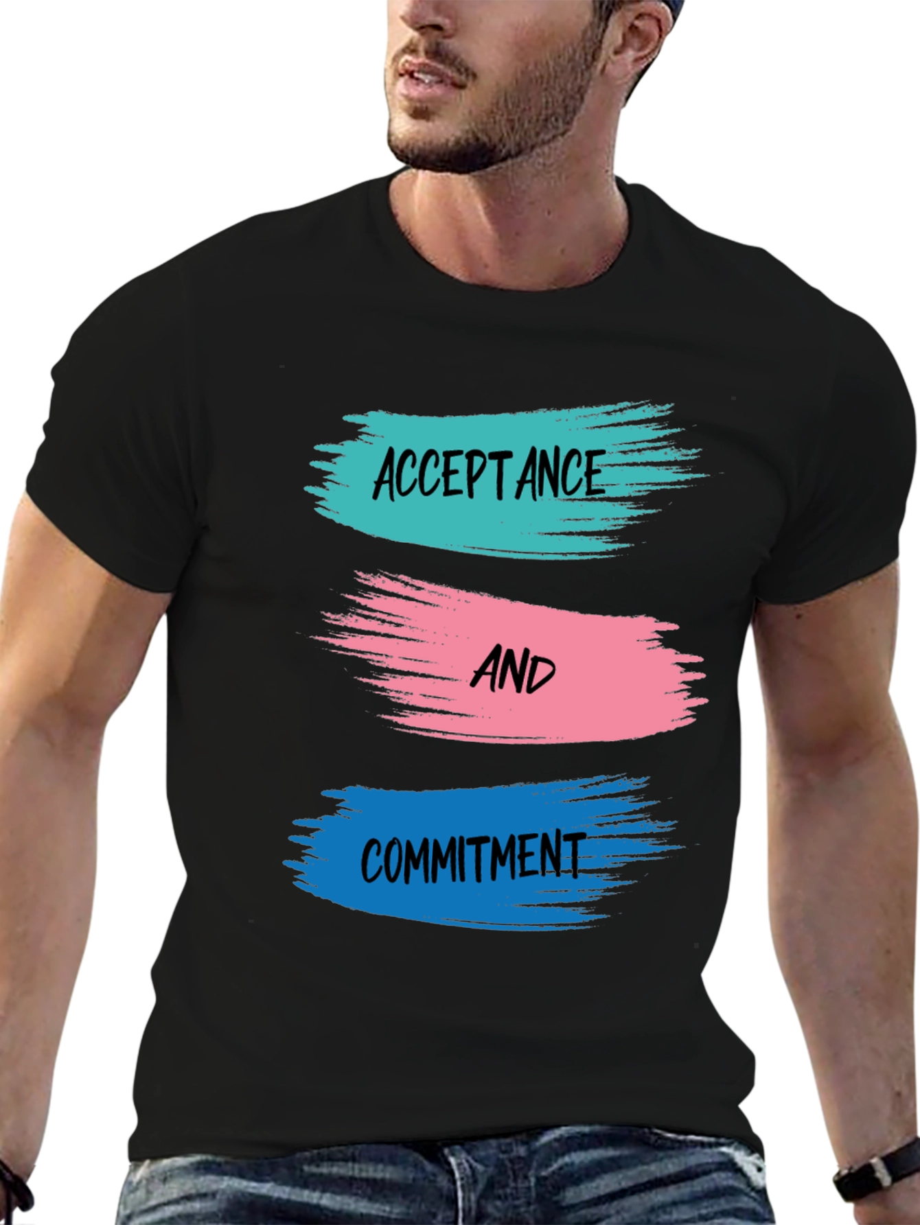 Acceptance and Commitment T-Shirt - Black