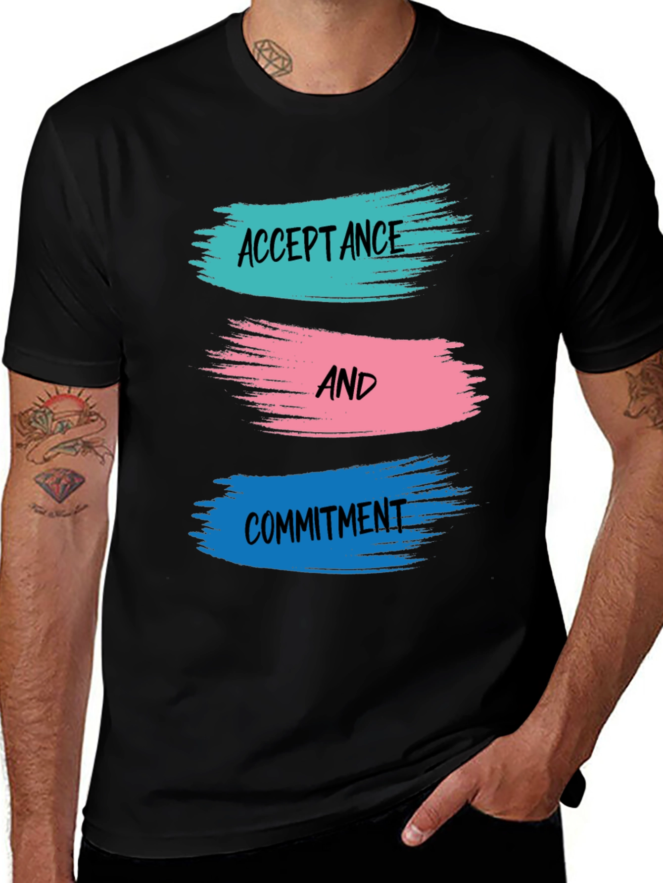 Acceptance and Commitment T-Shirt - Black