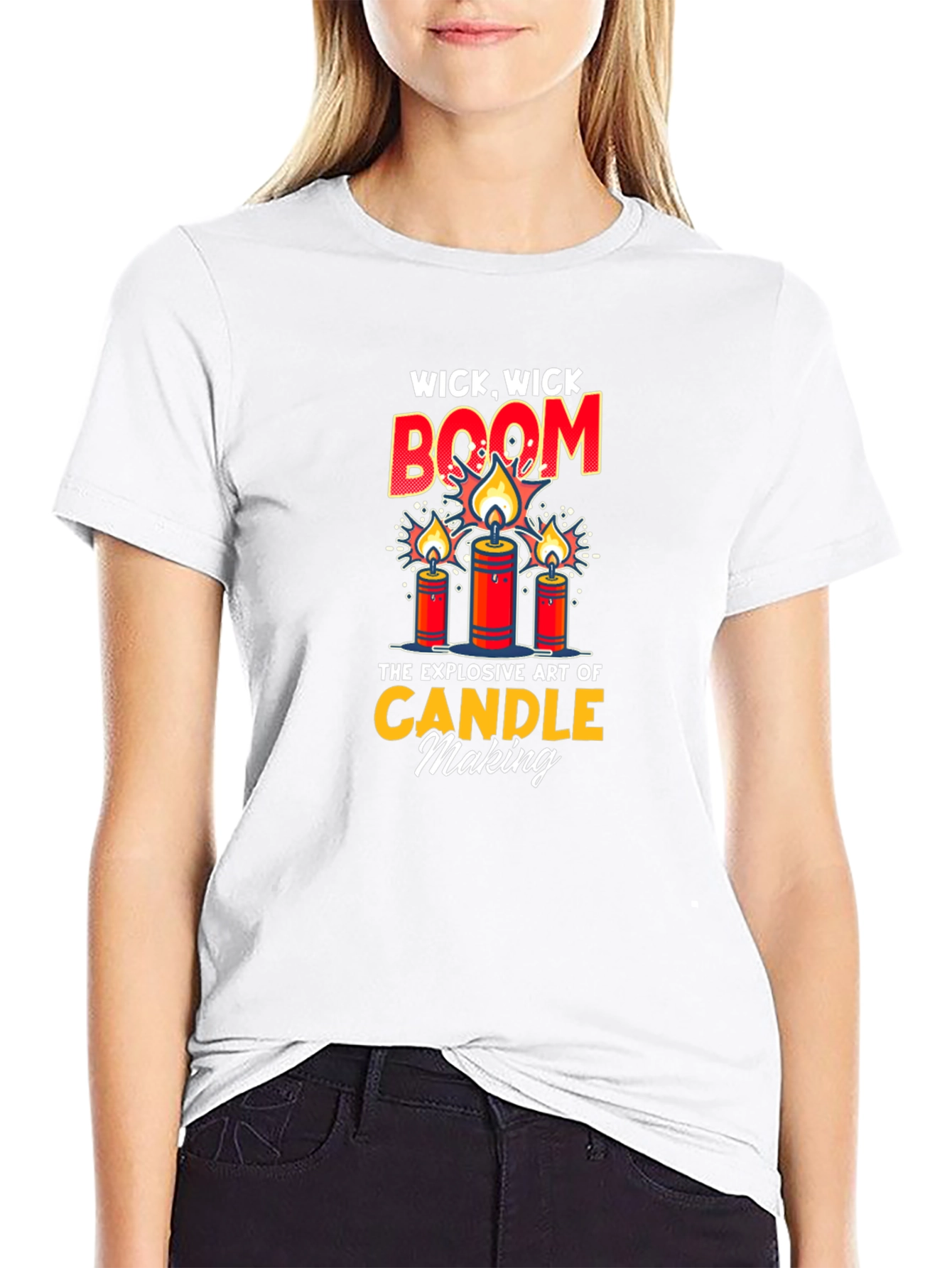 Wick Wick Boom Candle Making T-Shirt