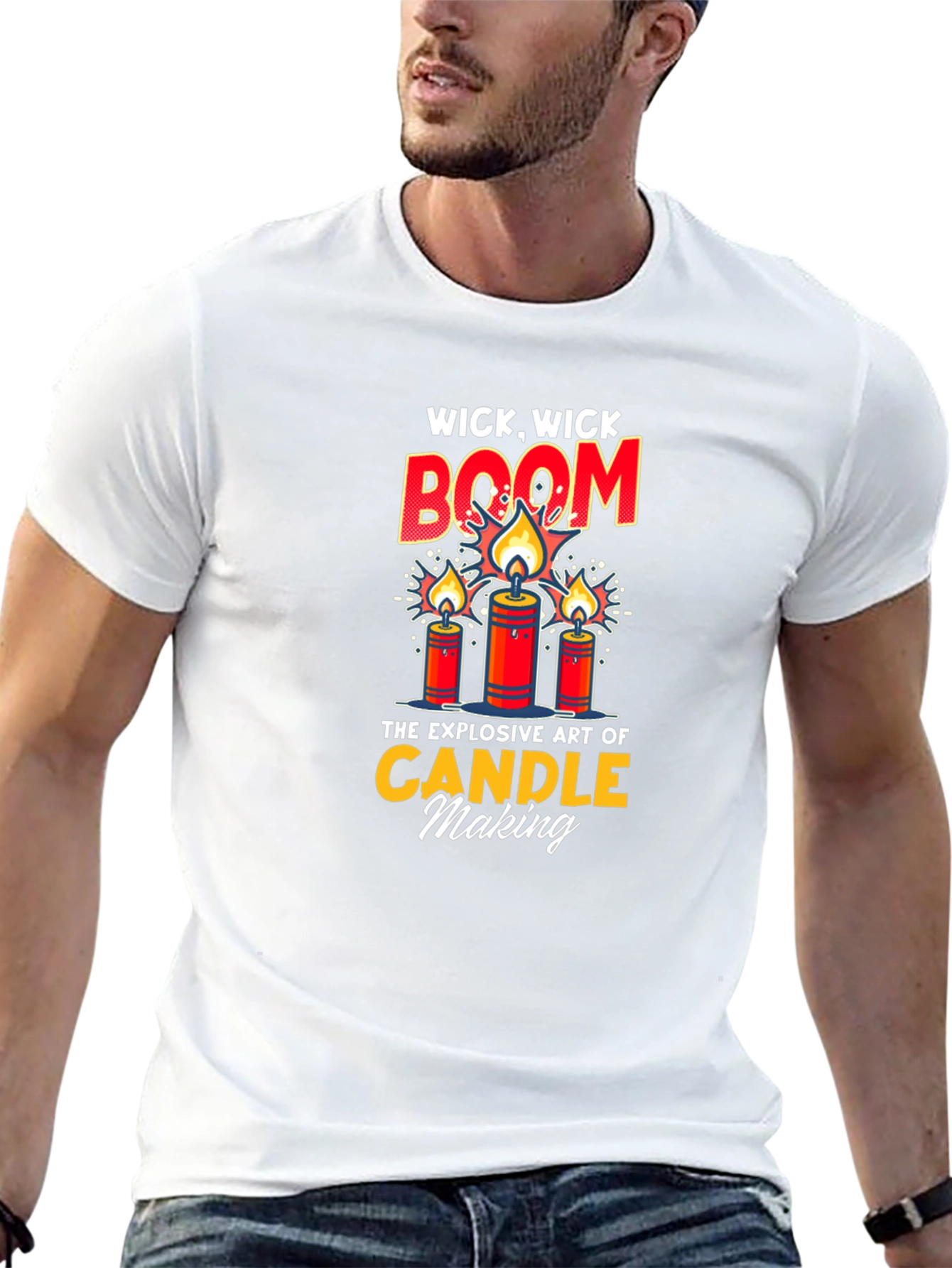 Wick Wick Boom Candle Making T-Shirt