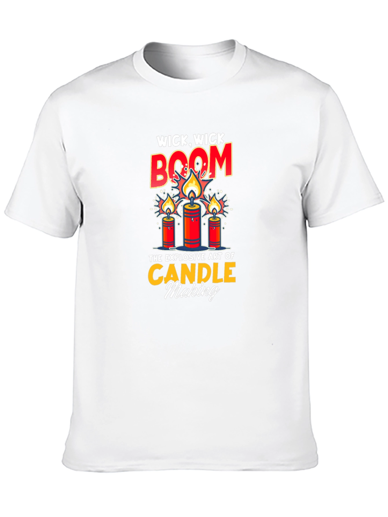 Wick Wick Boom Candle Making T-Shirt