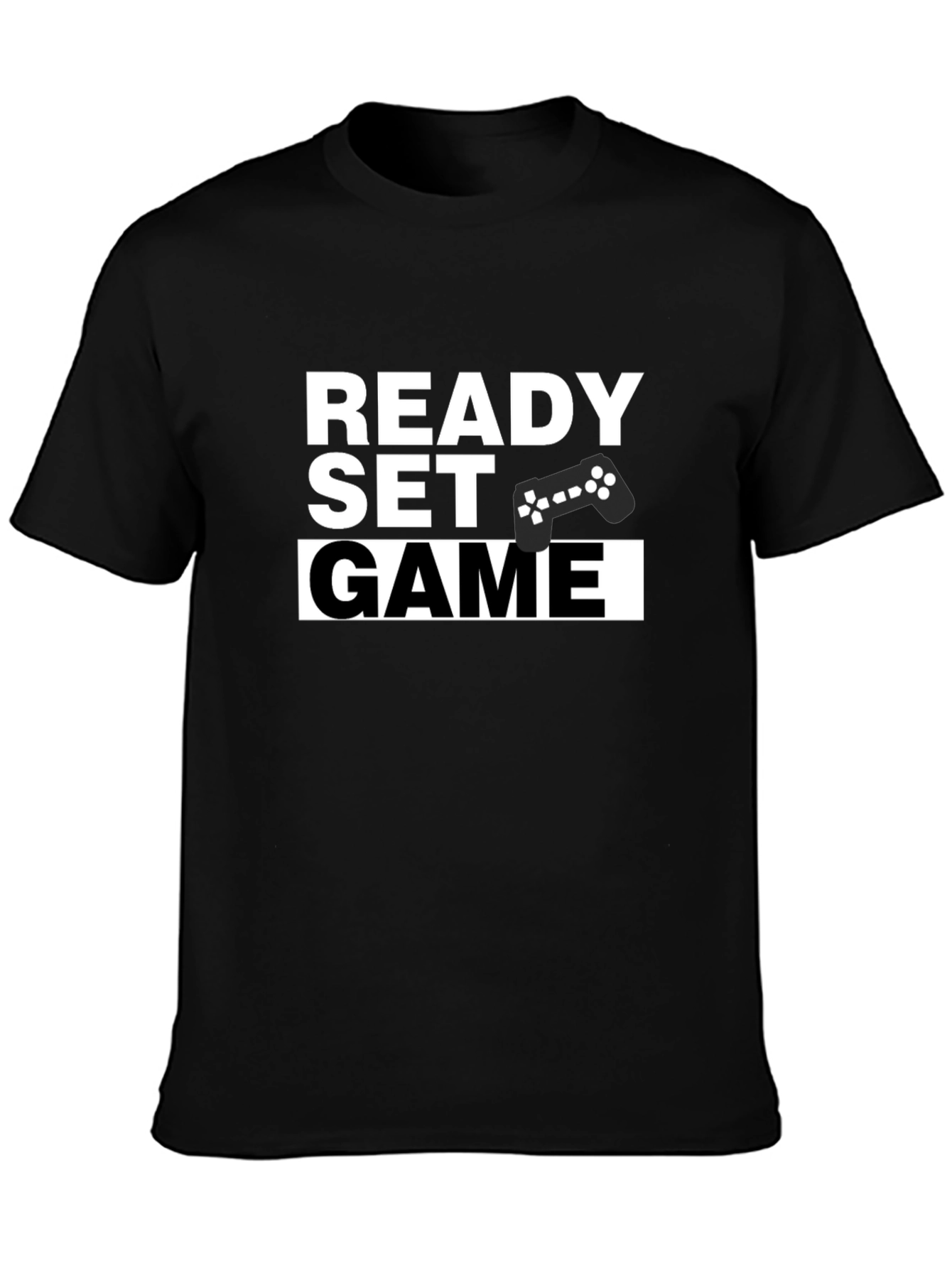 Ready Set Game Black T-Shirt