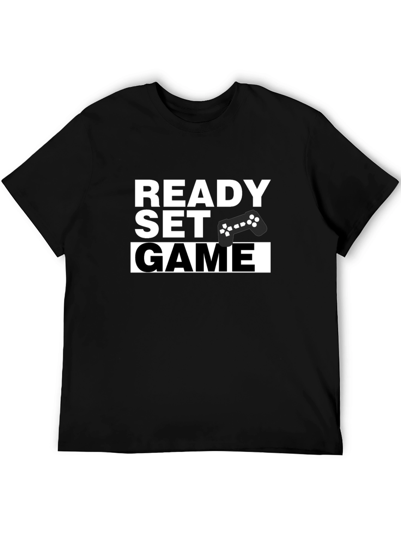 Ready Set Game Black T-Shirt