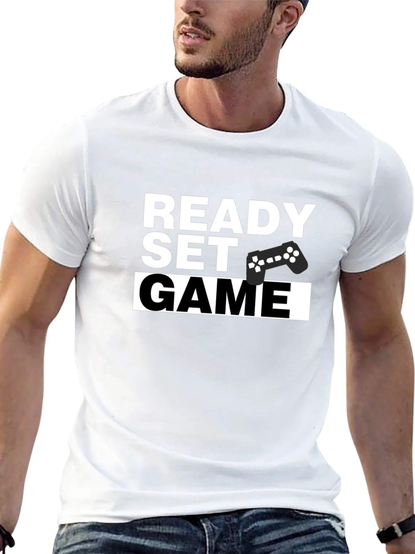 Ready Set Game Black T-Shirt