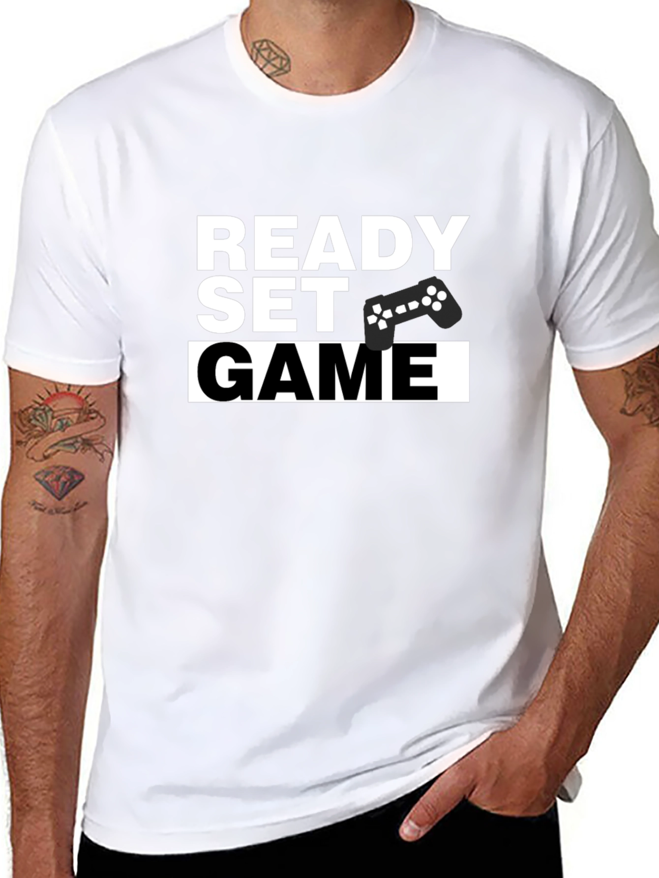 Ready Set Game Black T-Shirt