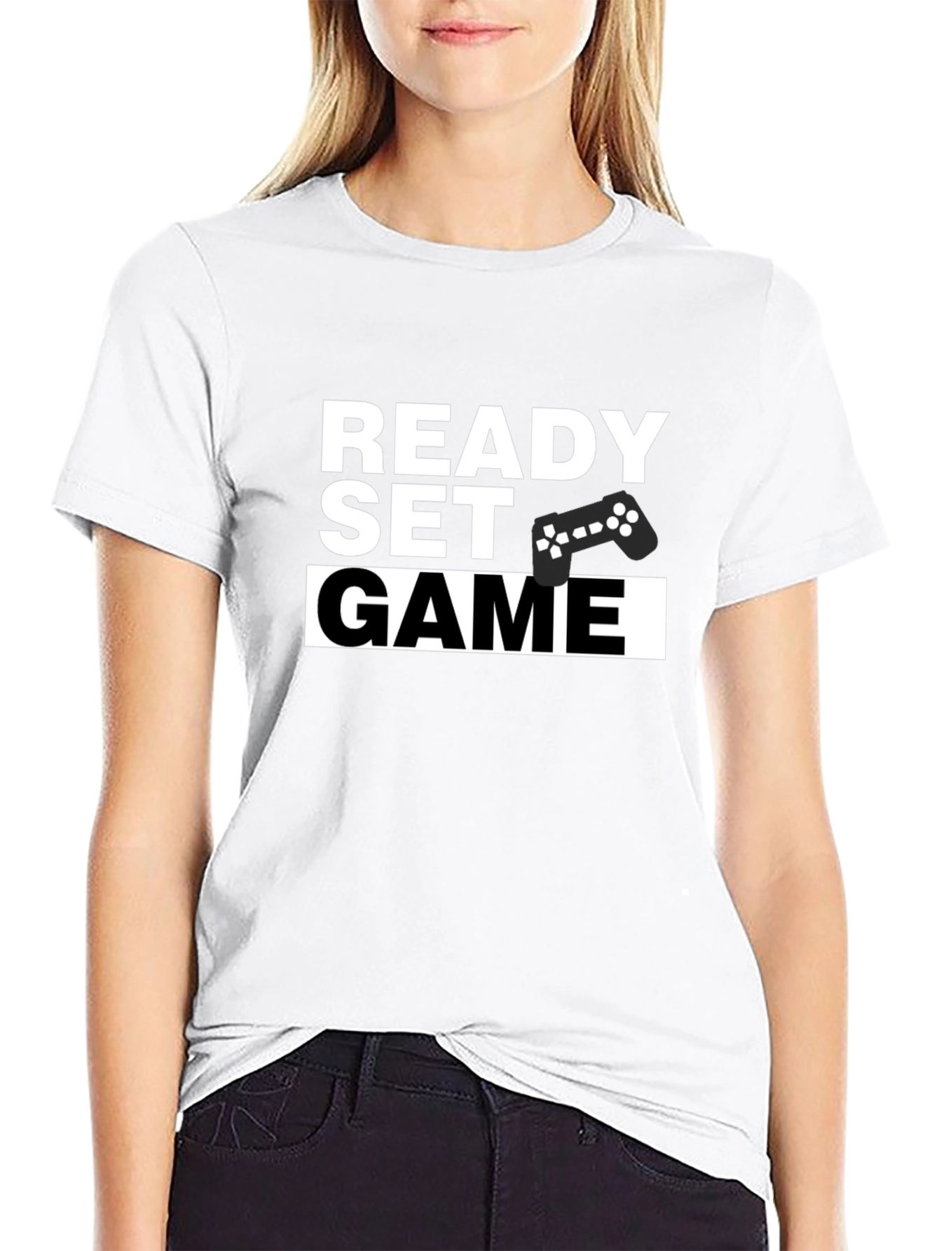 Ready Set Game Black T-Shirt