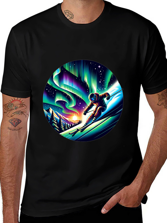 Aurora Ski T-Shirt - Vibrant Graphic Tee