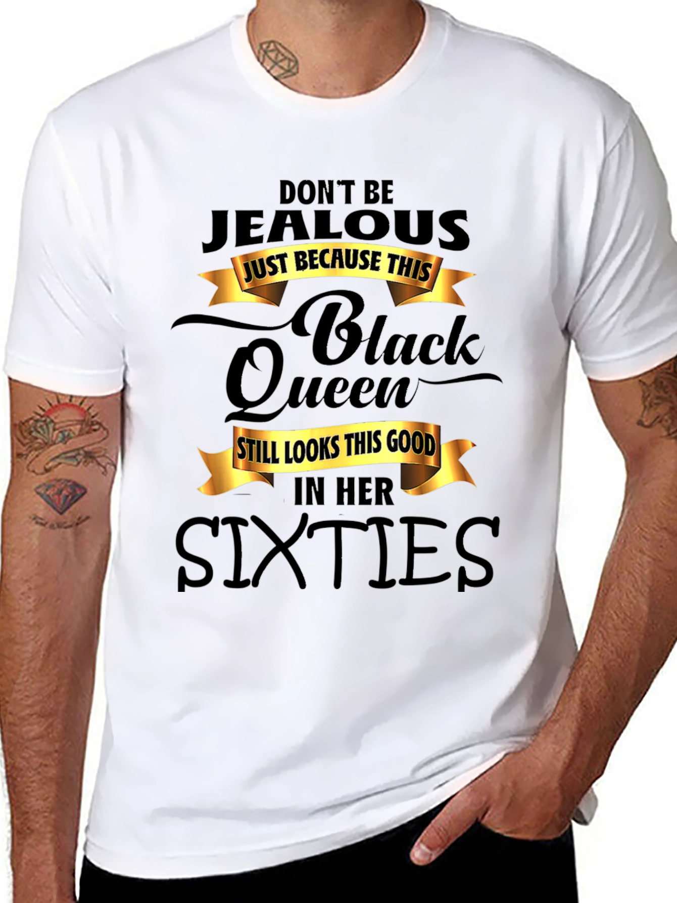 Black Queen Sixties T-Shirt - Dont Be Jealous