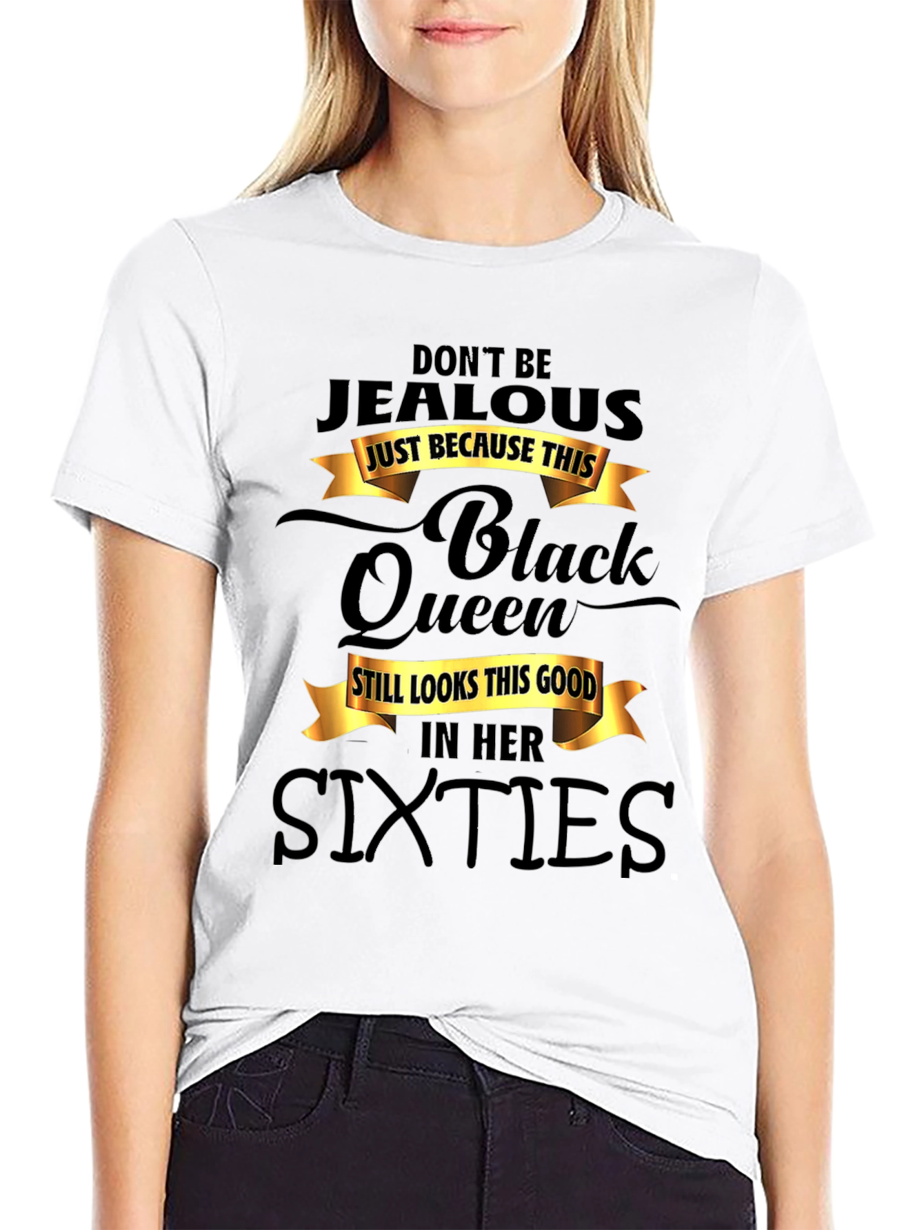 Black Queen Sixties T-Shirt - Dont Be Jealous