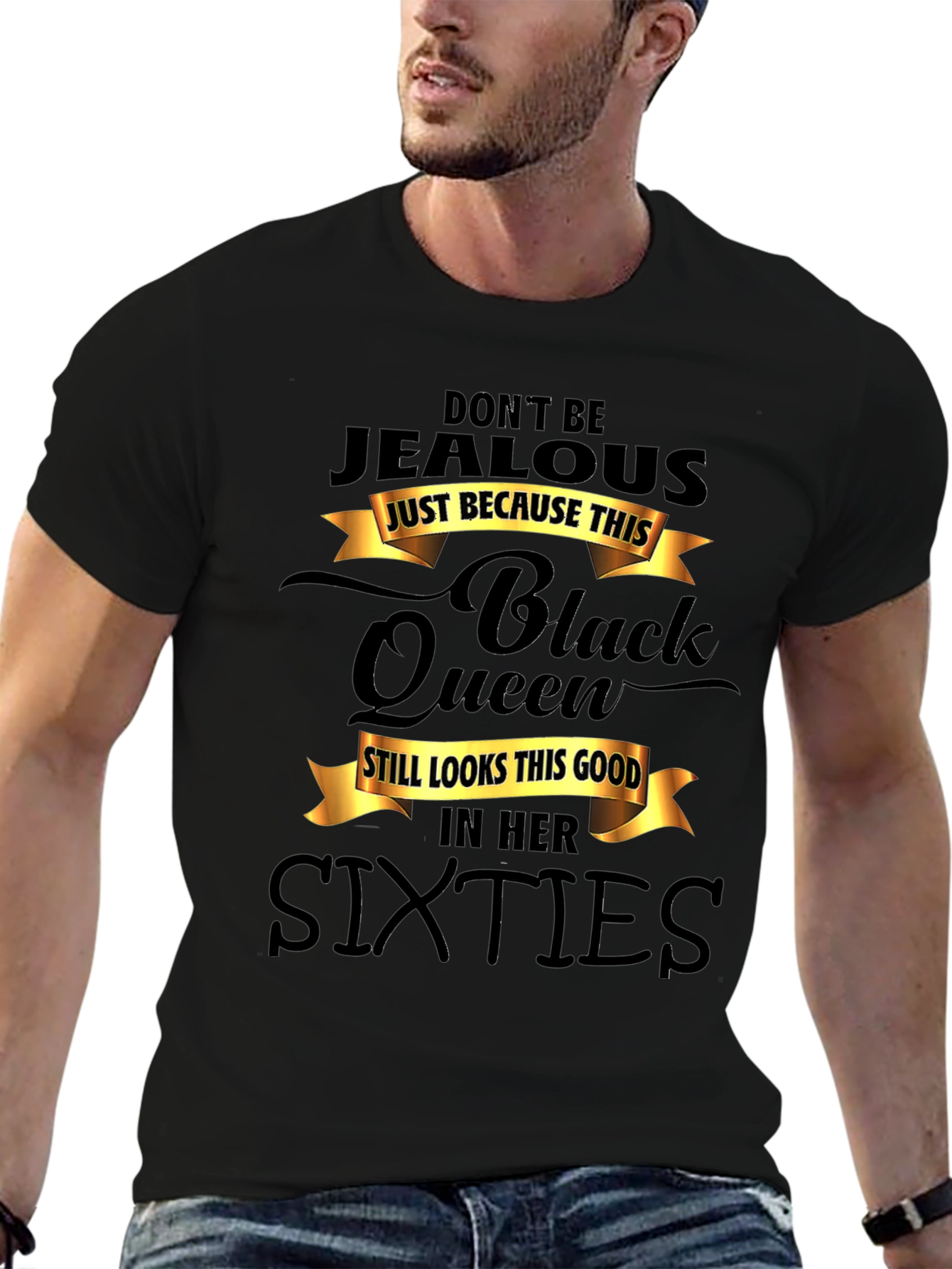 Black Queen Sixties T-Shirt - Dont Be Jealous