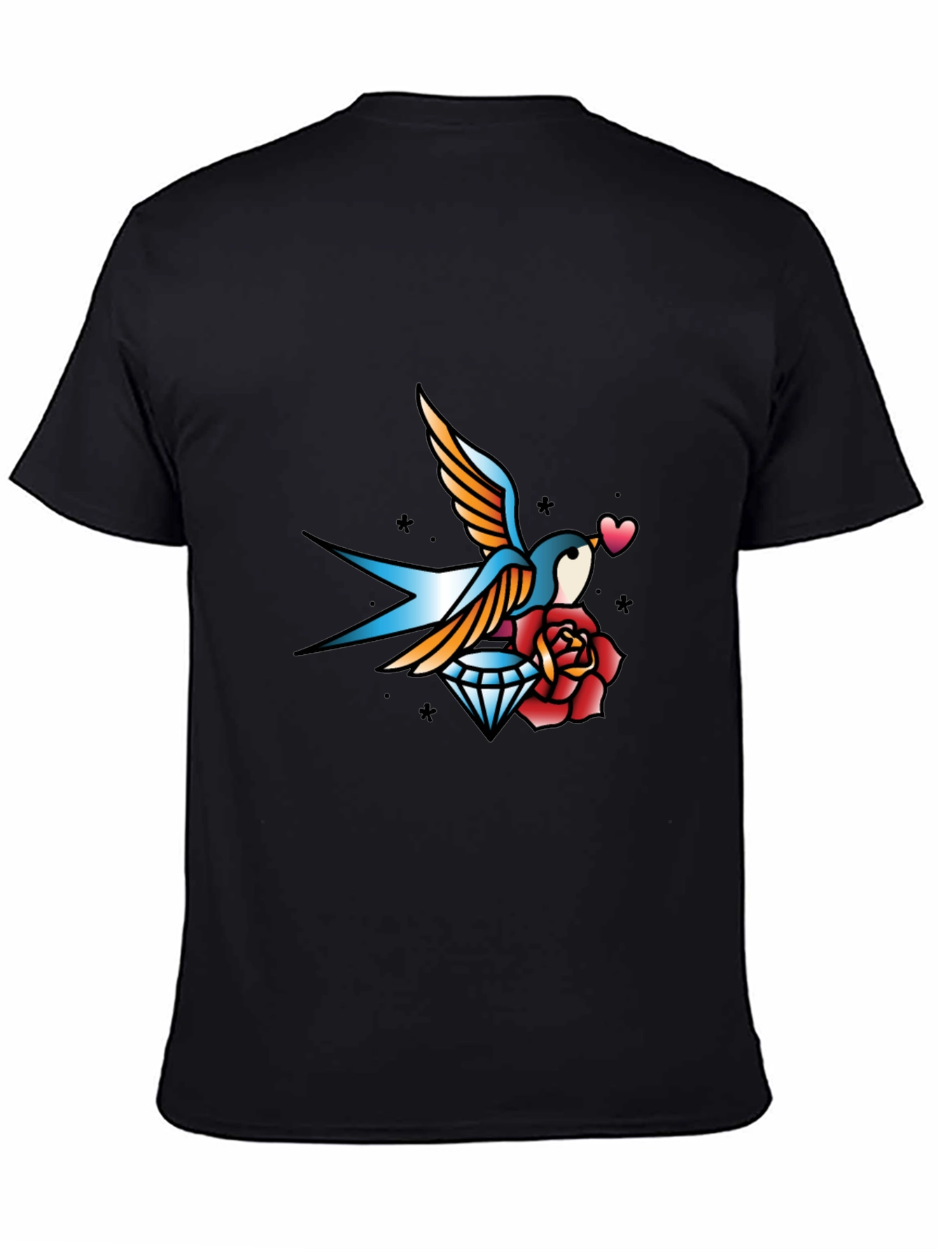 Swallow Diamond Rose Graphic Tee