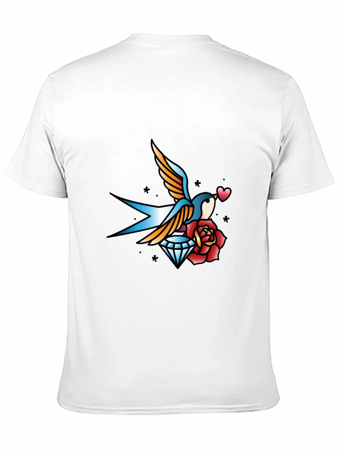 Swallow Diamond Rose Graphic Tee