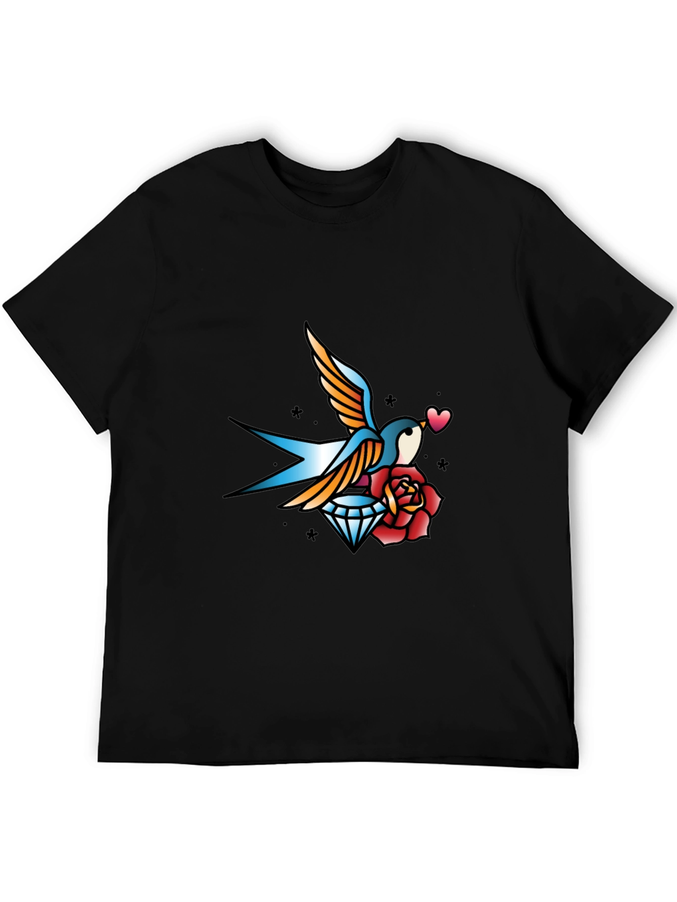 Swallow Diamond Rose Graphic Tee