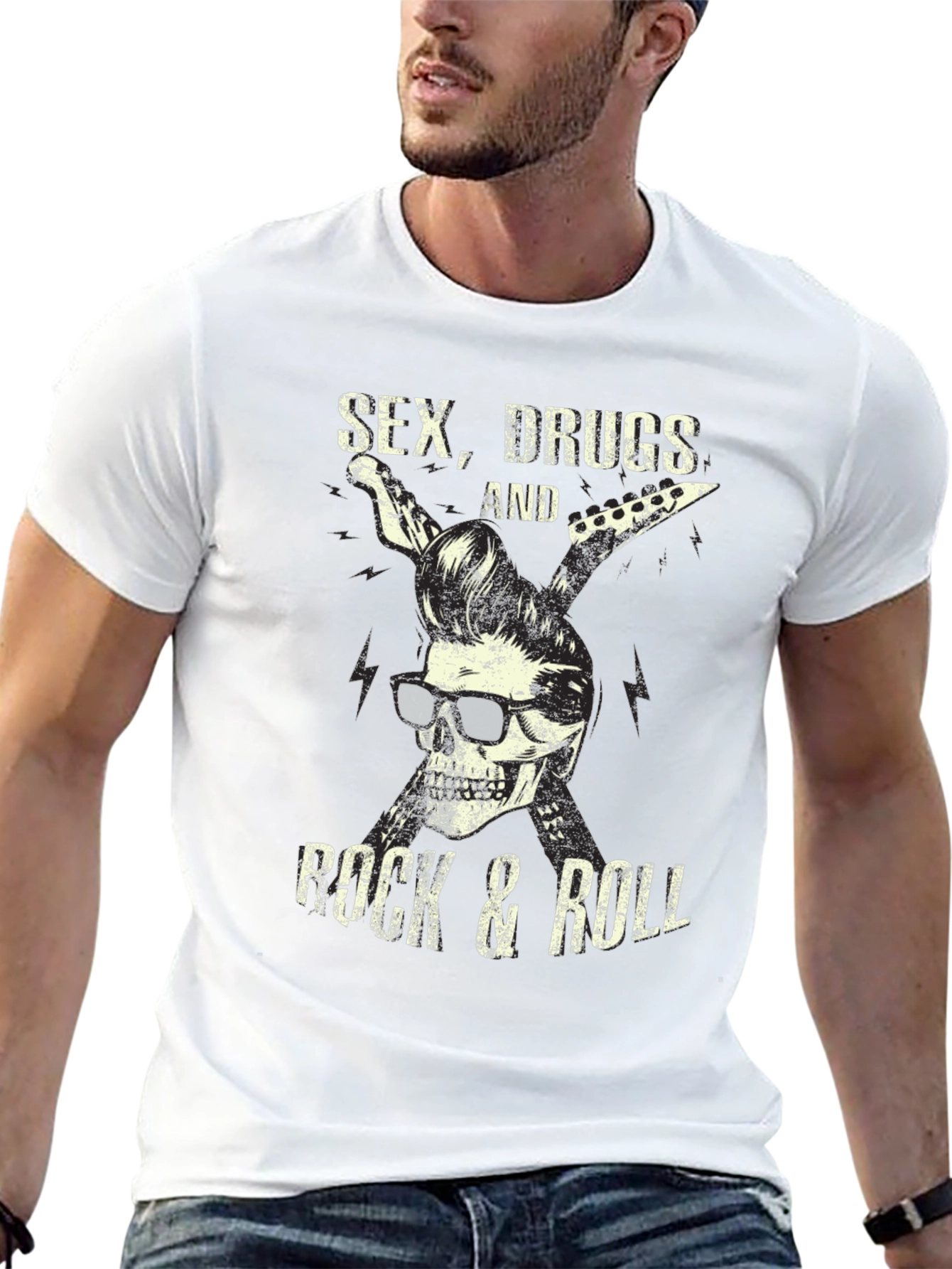 Sex Drugs & Rock n Roll Graphic T-Shirt