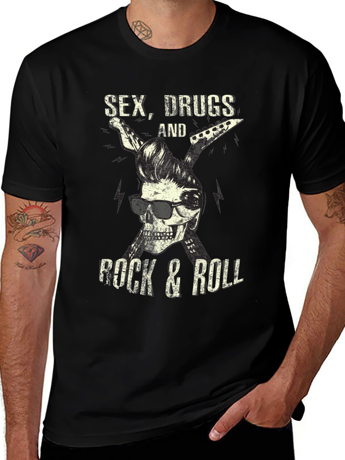 Sex Drugs & Rock n Roll Graphic T-Shirt