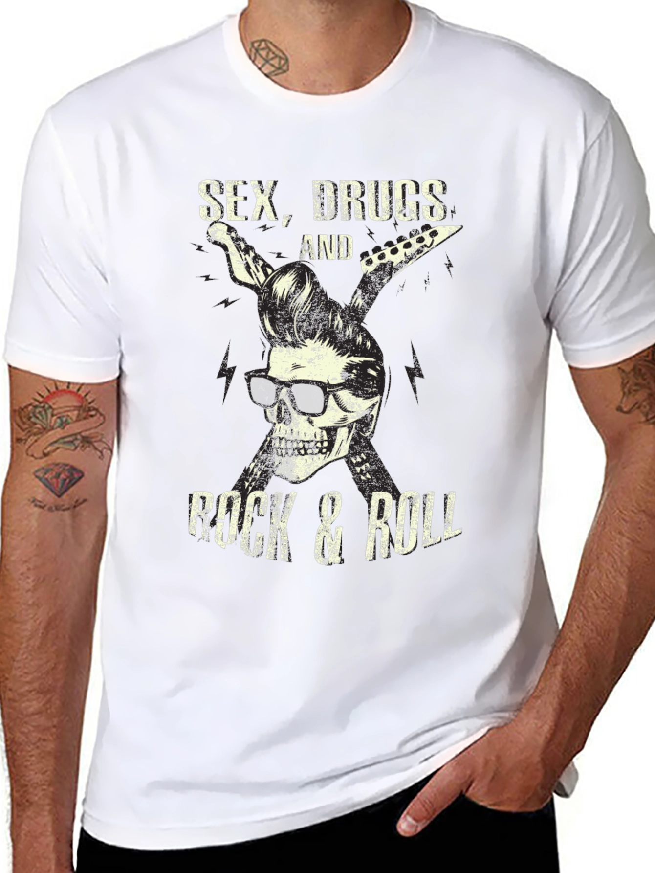 Sex Drugs & Rock n Roll Graphic T-Shirt