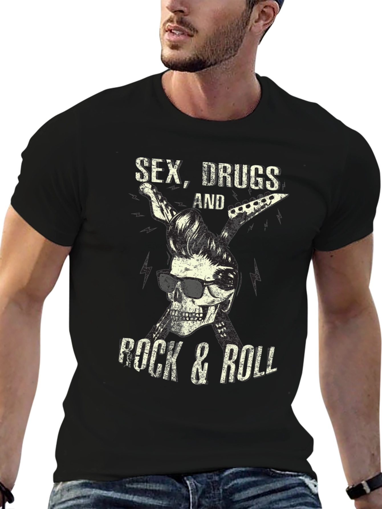 Sex Drugs & Rock n Roll Graphic T-Shirt