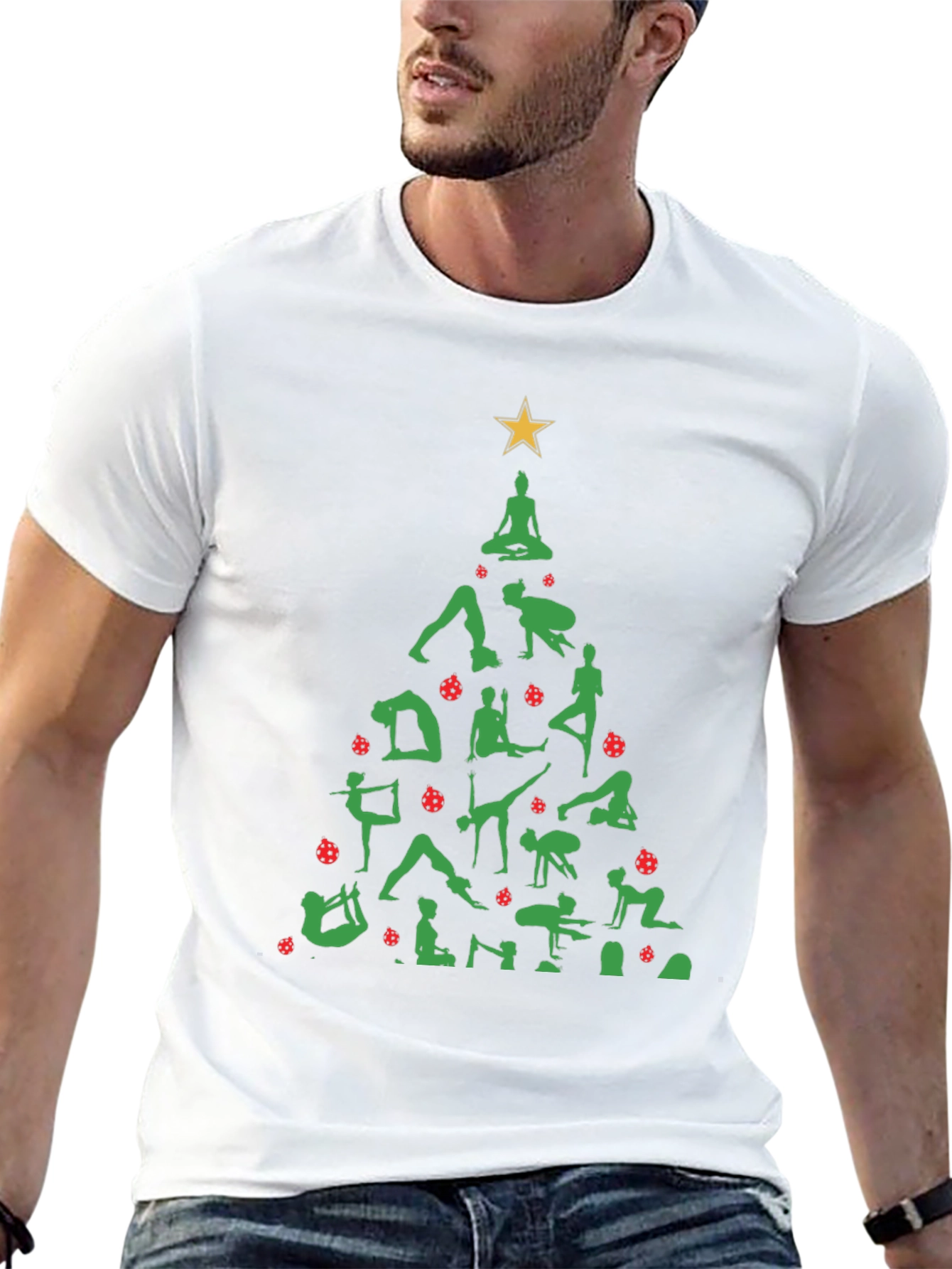 Yoga Christmas Tree T-Shirt - Holiday Fun