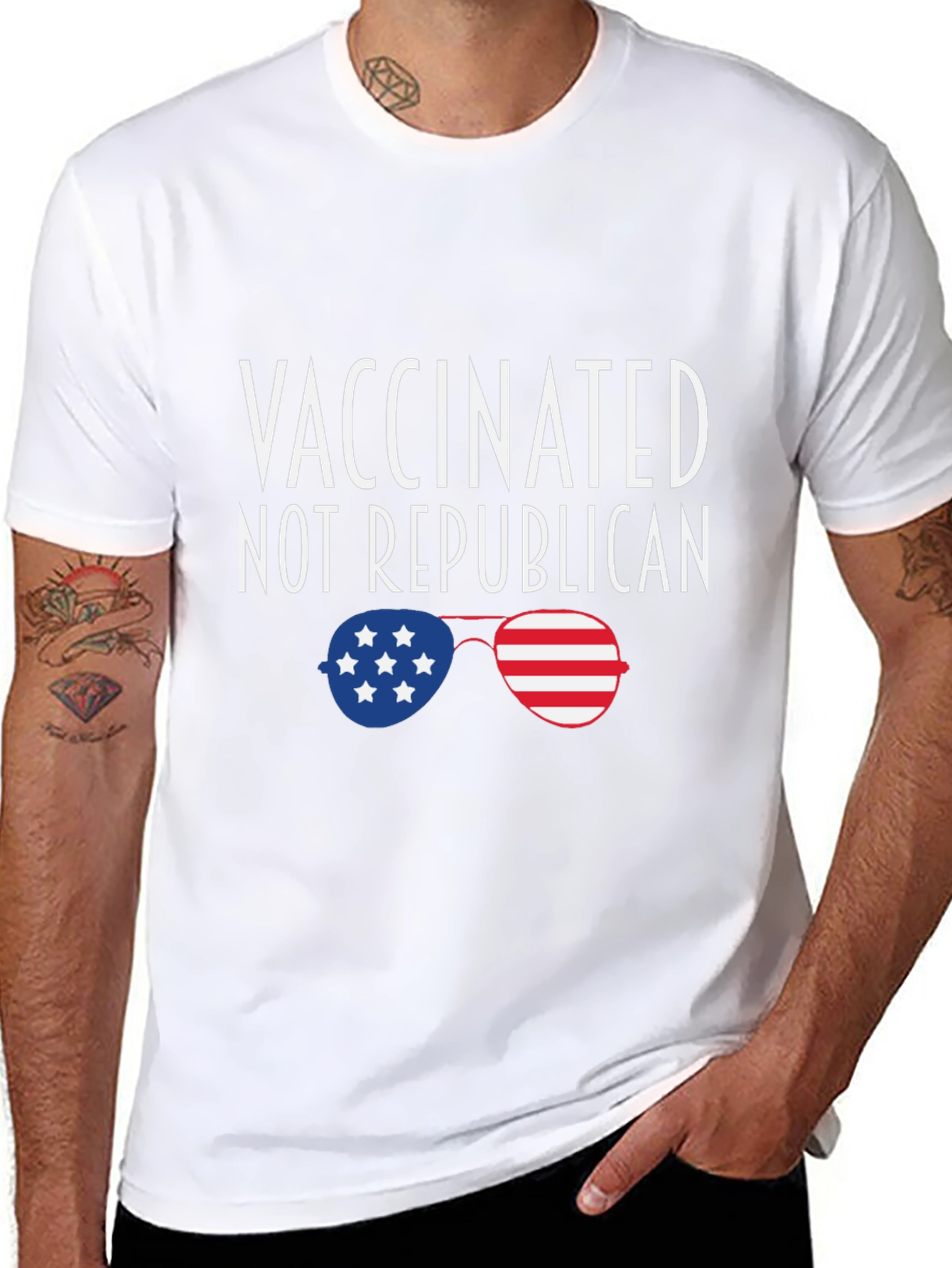 Vaccinated Not Republican T-Shirt