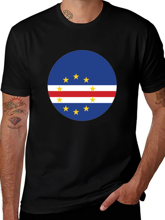 Cape Verde Flag T-Shirt - Roundel Design
