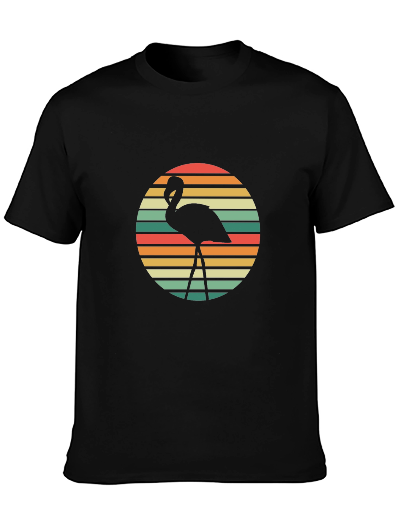 Retro Flamingo Graphic Tee - Stylish Casual Wear