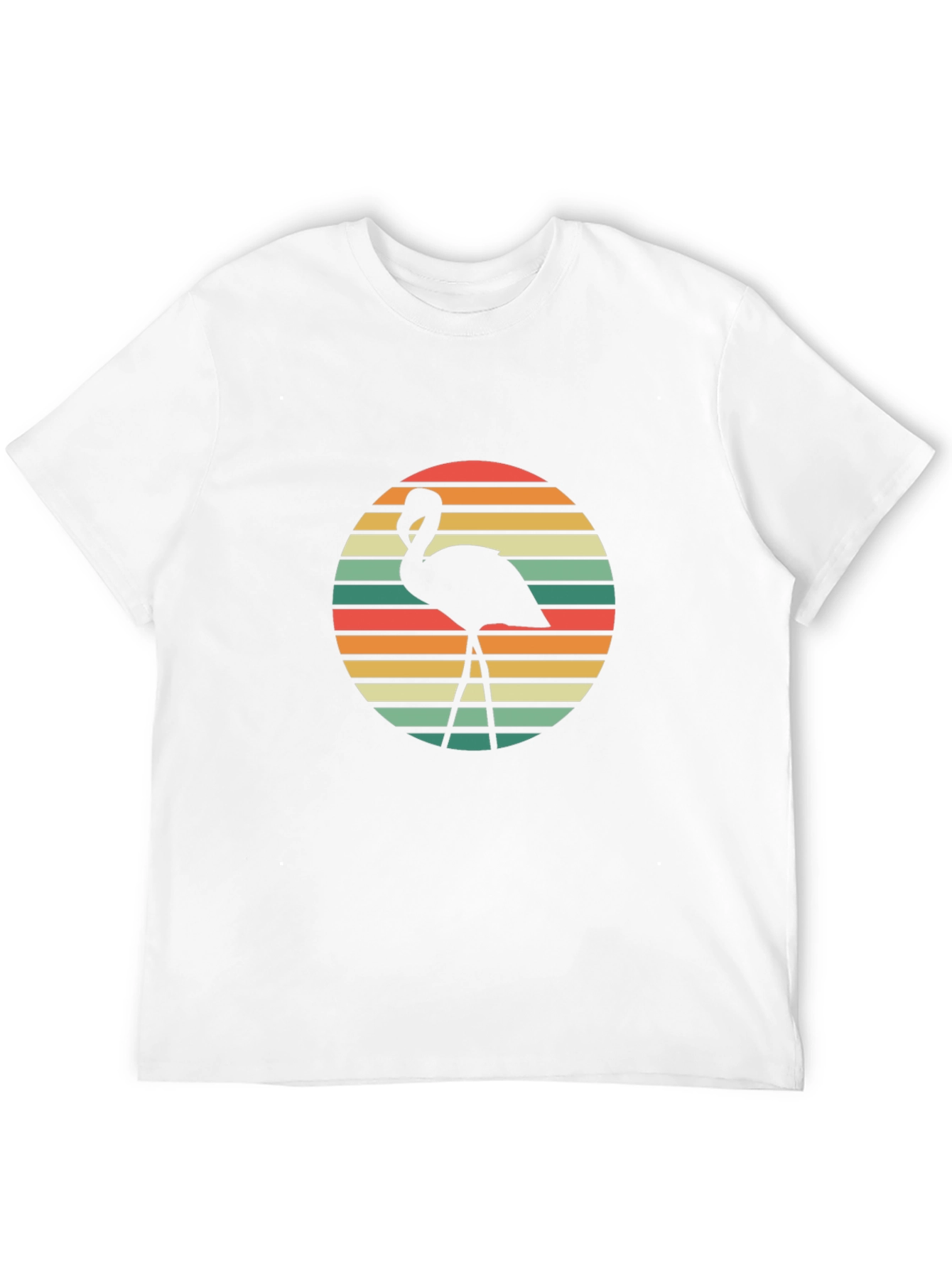 Retro Flamingo Graphic Tee - Stylish Casual Wear