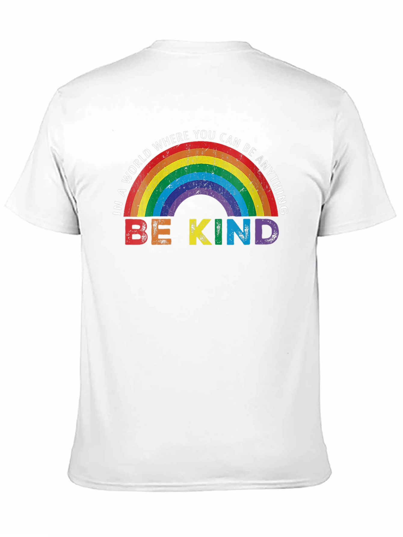 Be Kind Rainbow Graphic T-Shirt