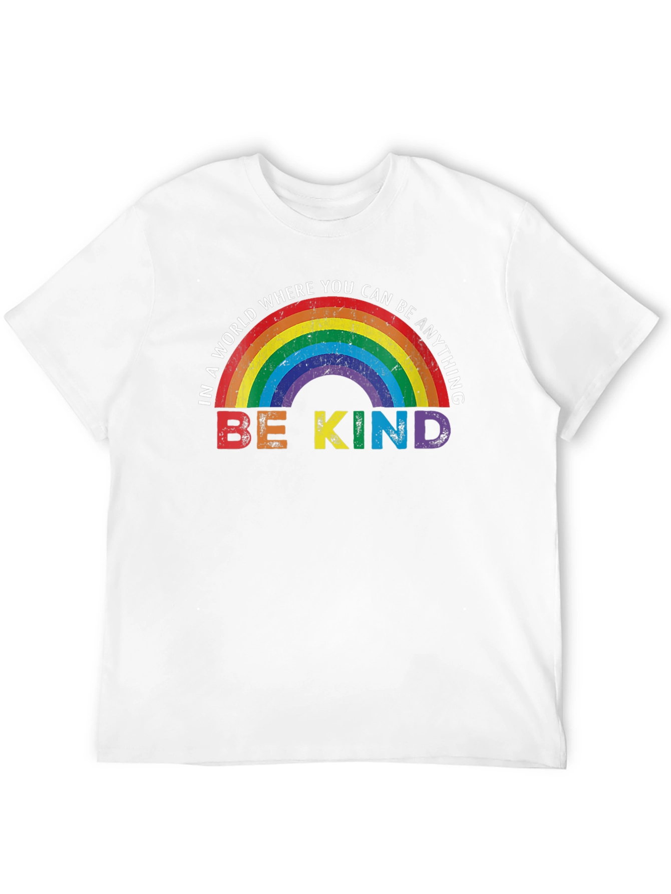 Be Kind Rainbow Graphic T-Shirt