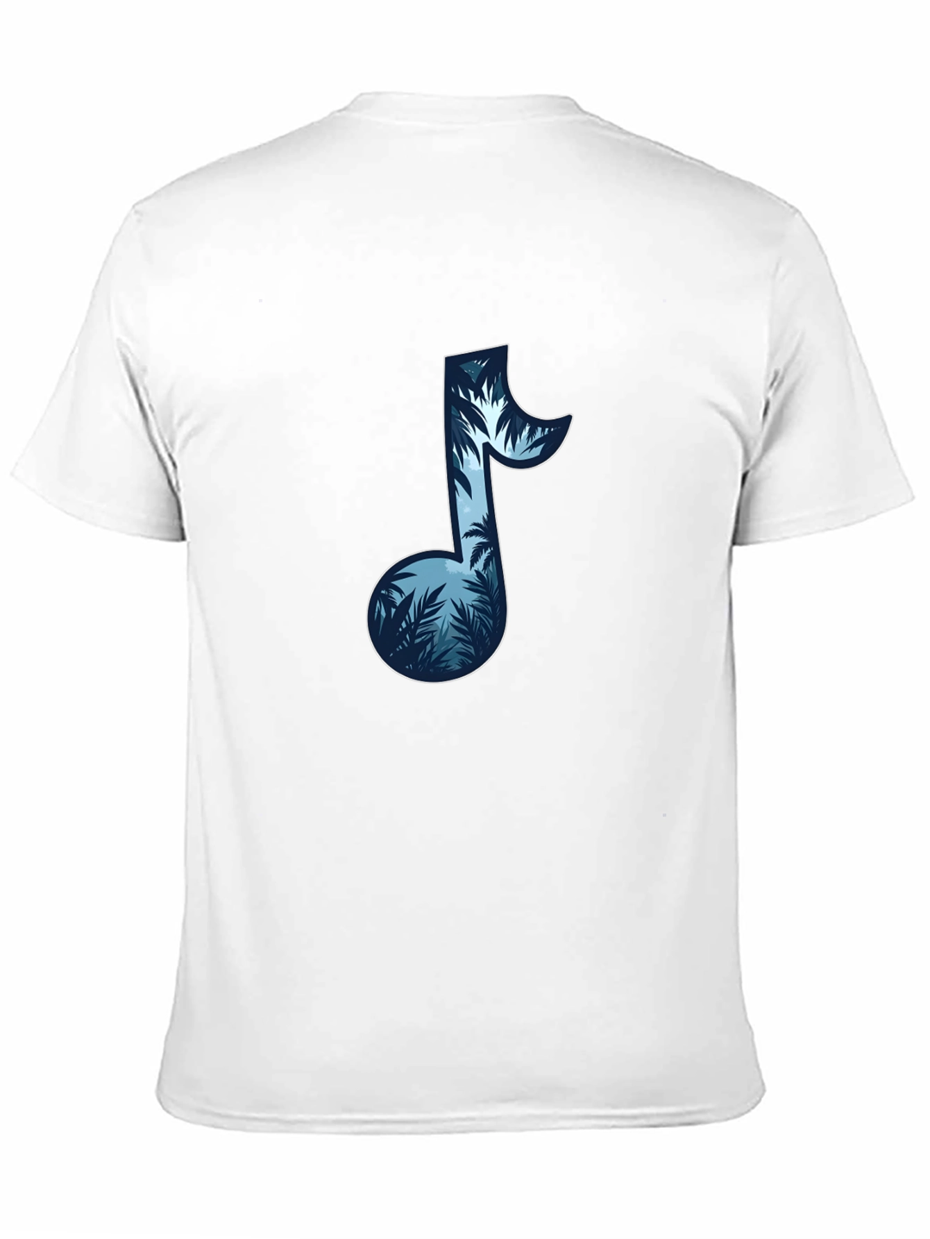 Tropical Music Note Graphic T-Shirt
