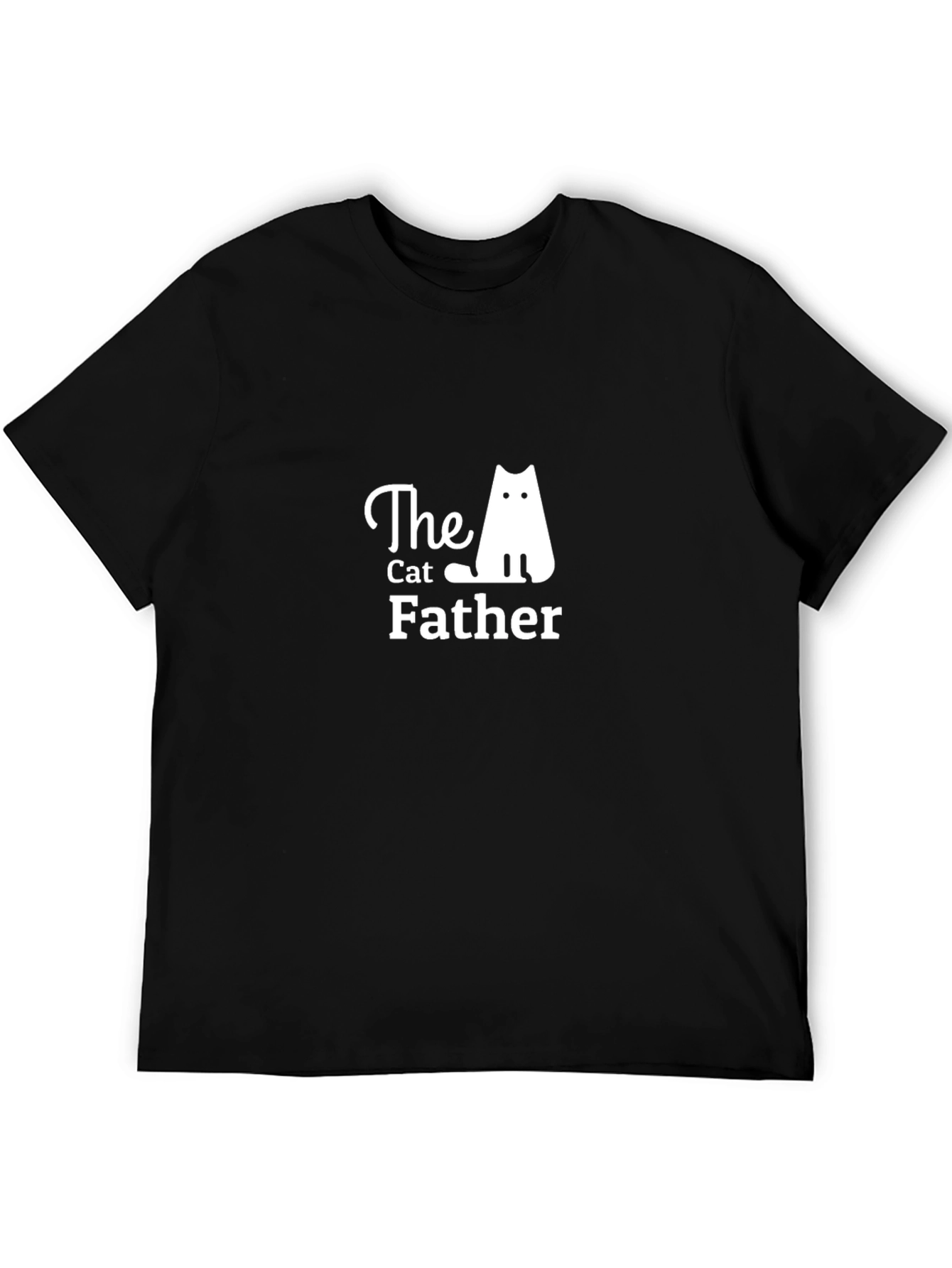 The Cat Father Graphic Tee - Black