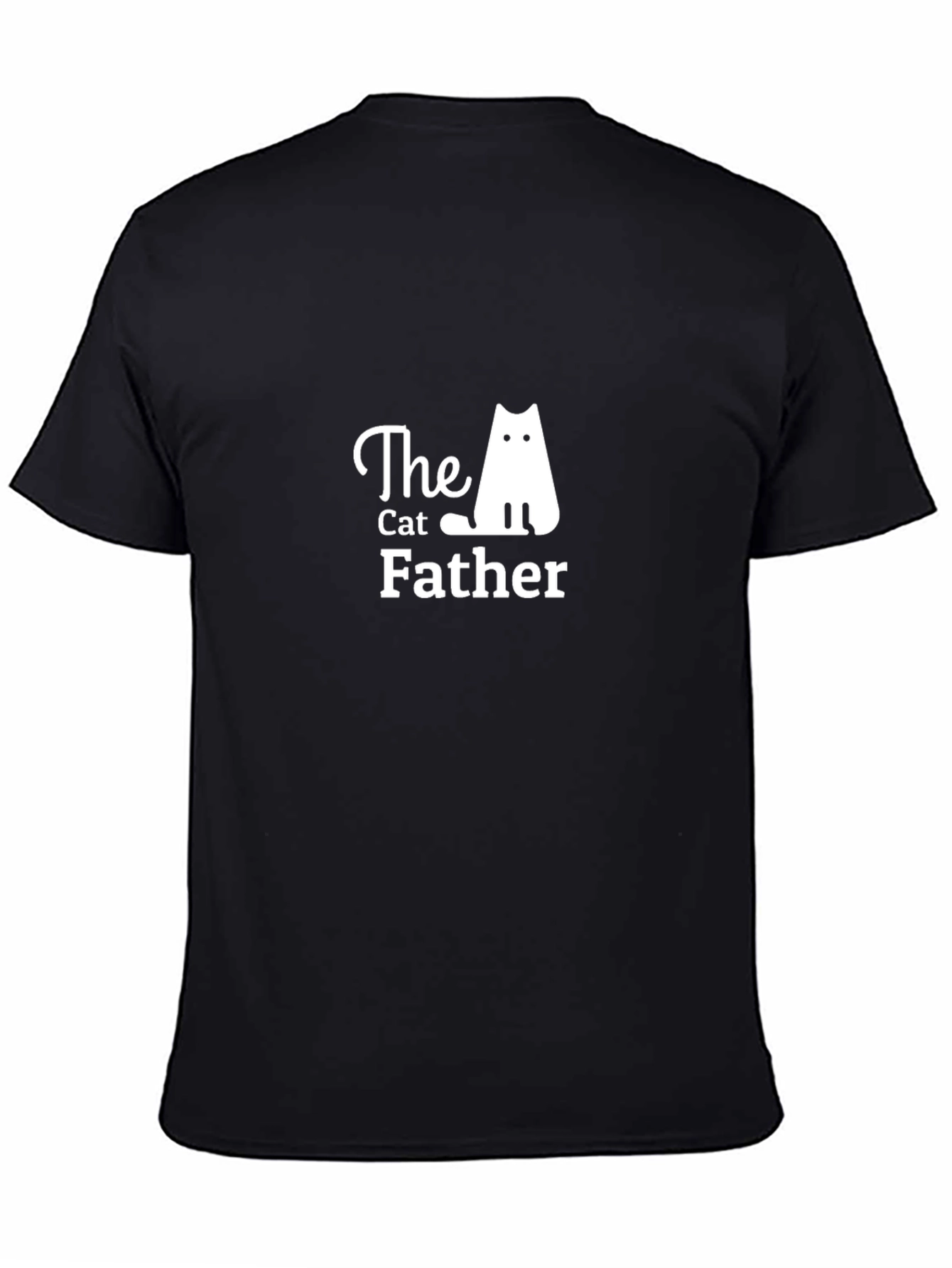 The Cat Father Graphic Tee - Black