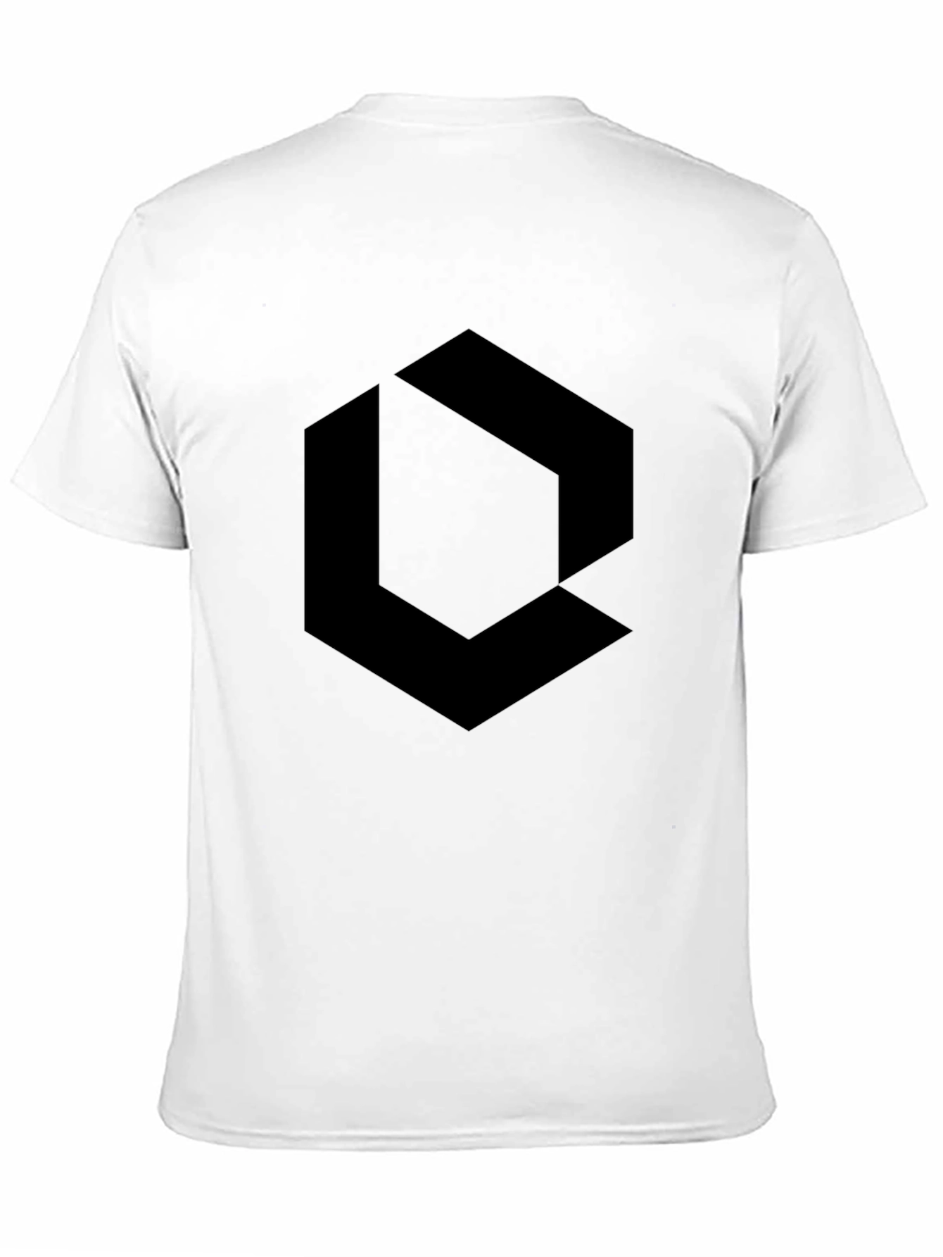 Black Geometric Graphic Tee - Modern Style