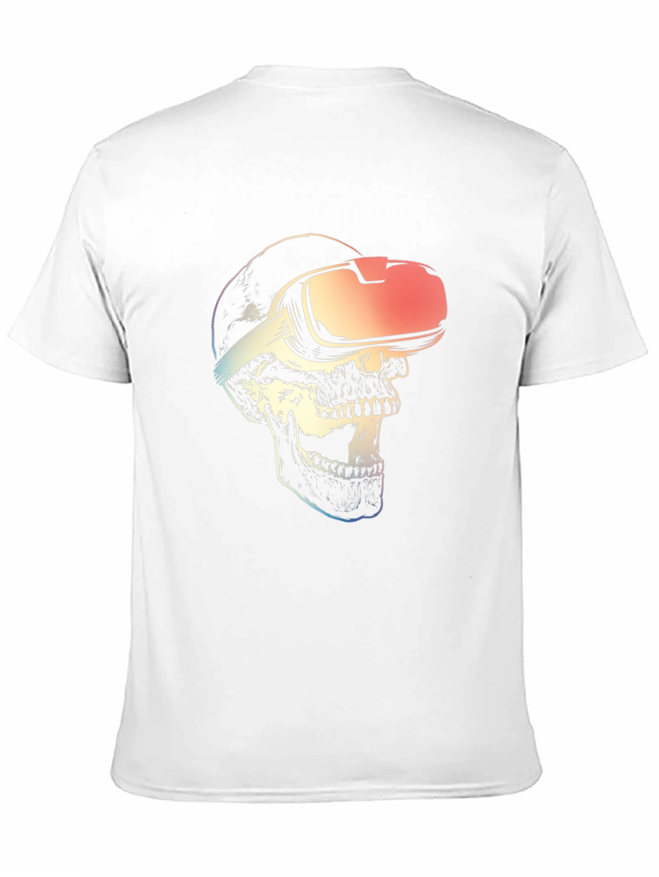 VR Skull Graphic T-Shirt - Black Cotton Tee