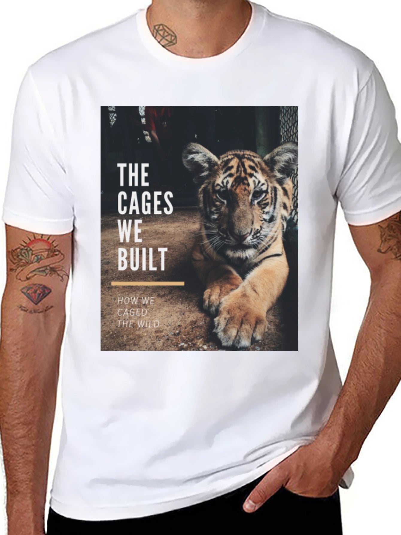 Caged Wild T-Shirt - Unique Graphic Tee