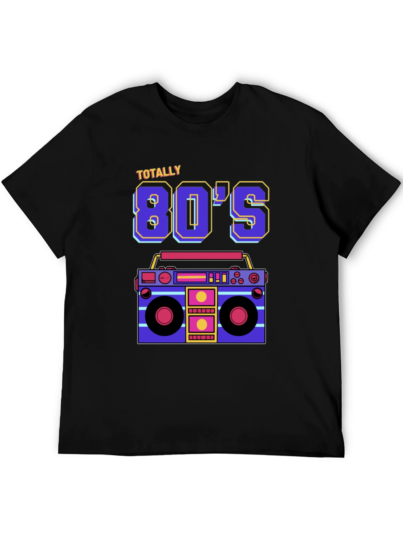 Totally 80s Retro Boombox Graphic Tee