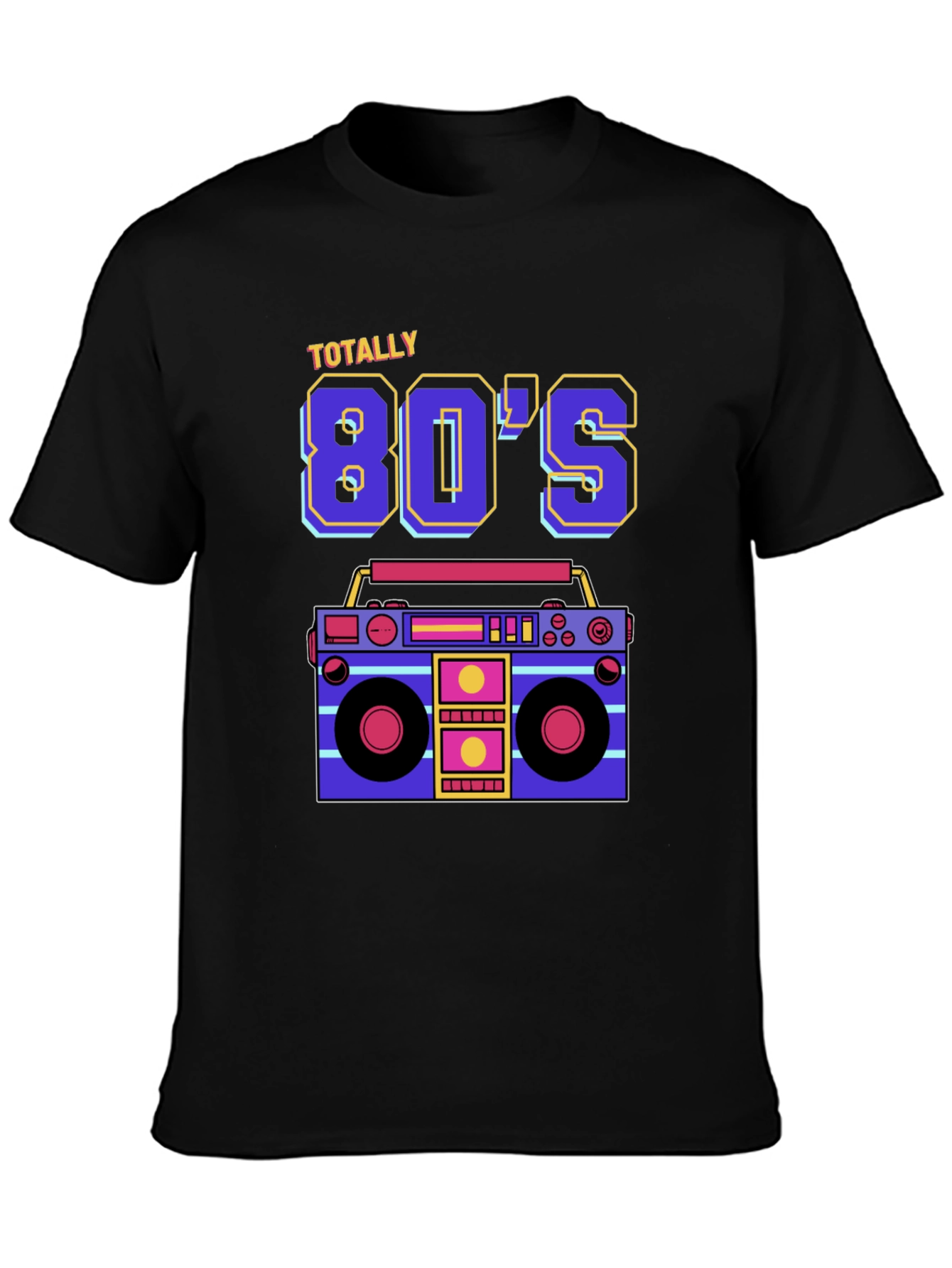 Totally 80s Retro Boombox Graphic Tee