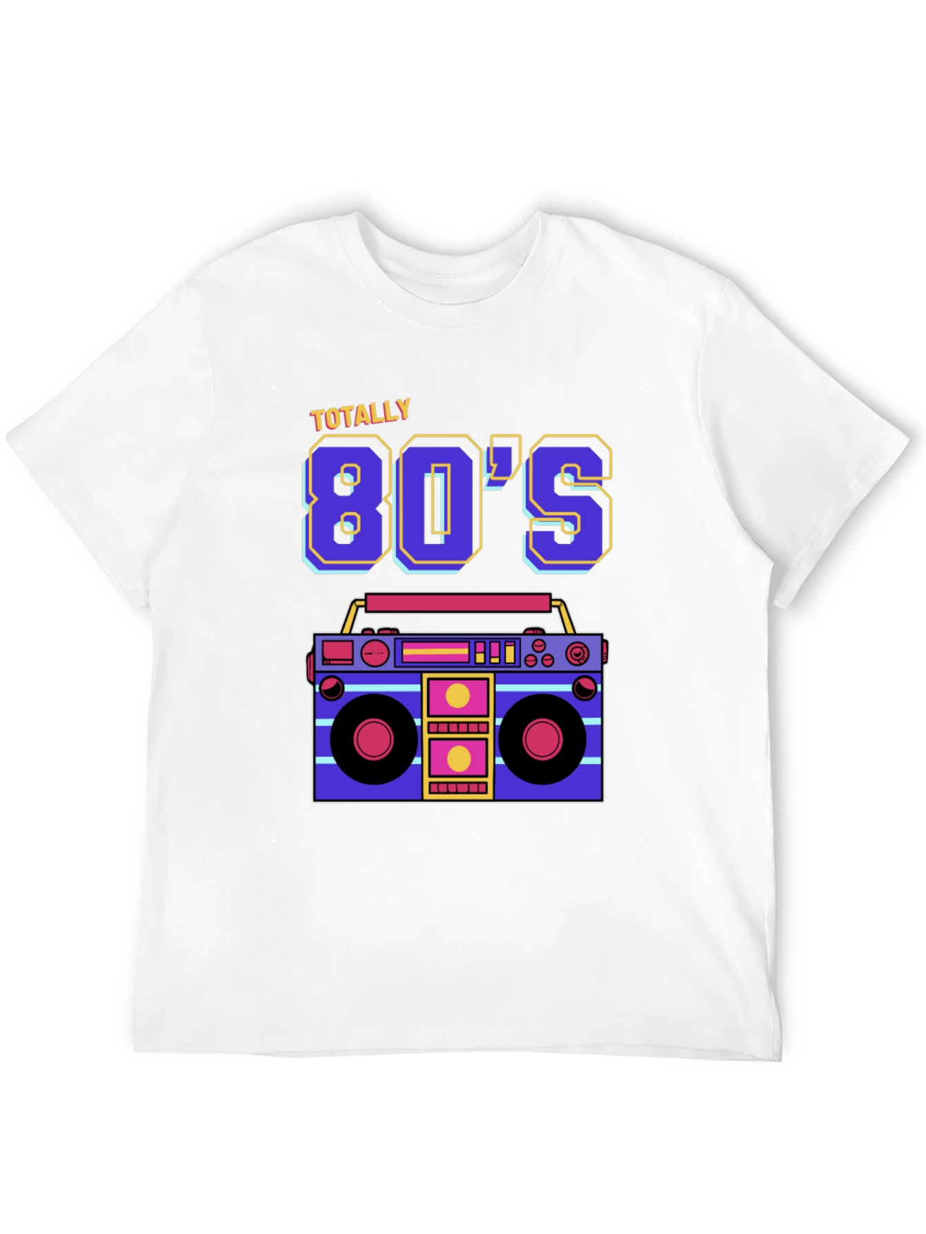 Totally 80s Retro Boombox Graphic Tee