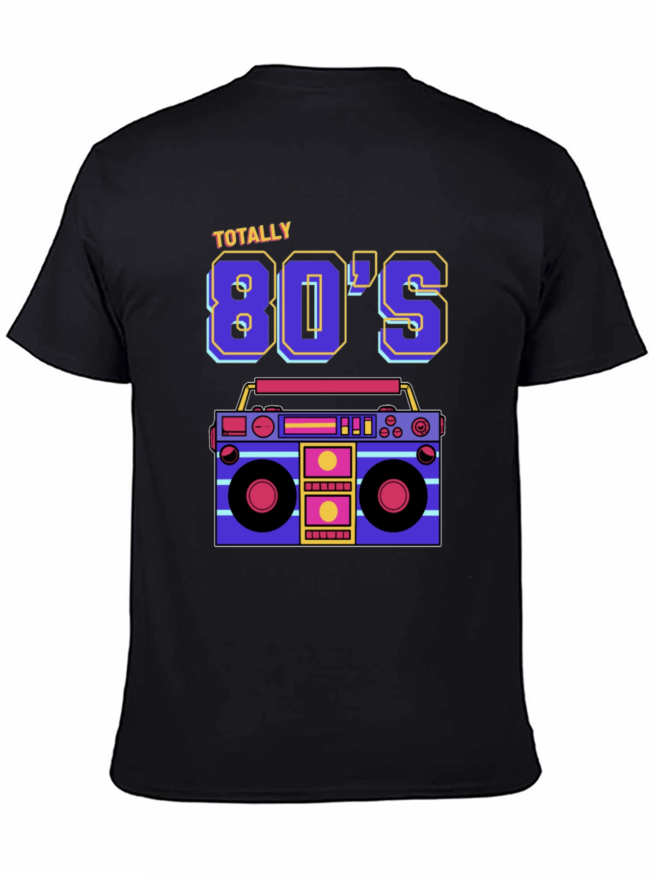 Totally 80s Retro Boombox Graphic Tee