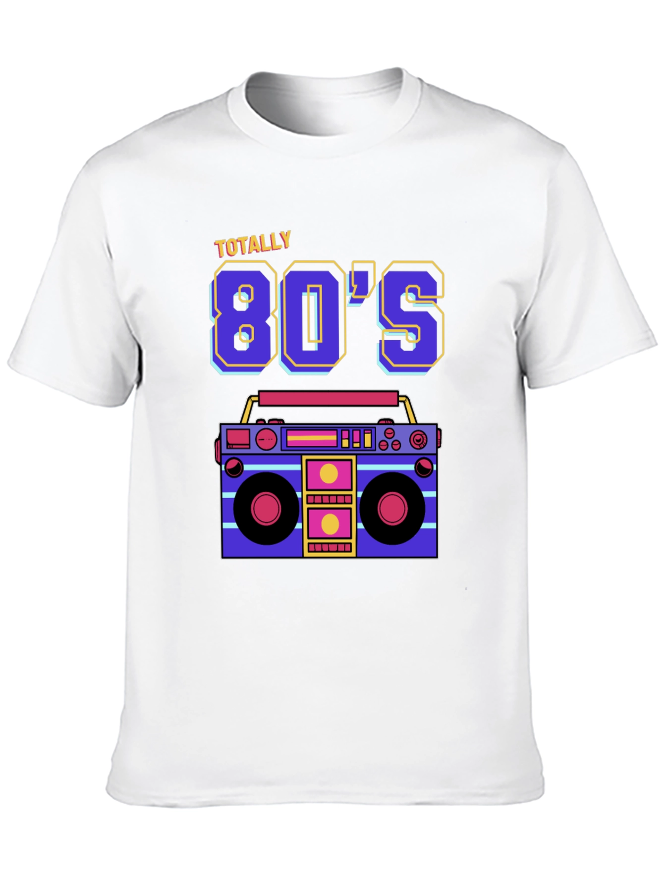 Totally 80s Retro Boombox Graphic Tee