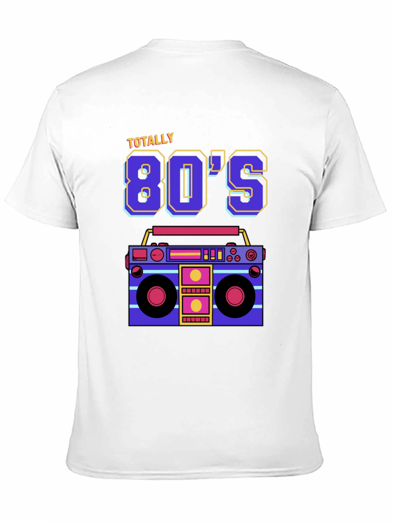 Totally 80s Retro Boombox Graphic Tee