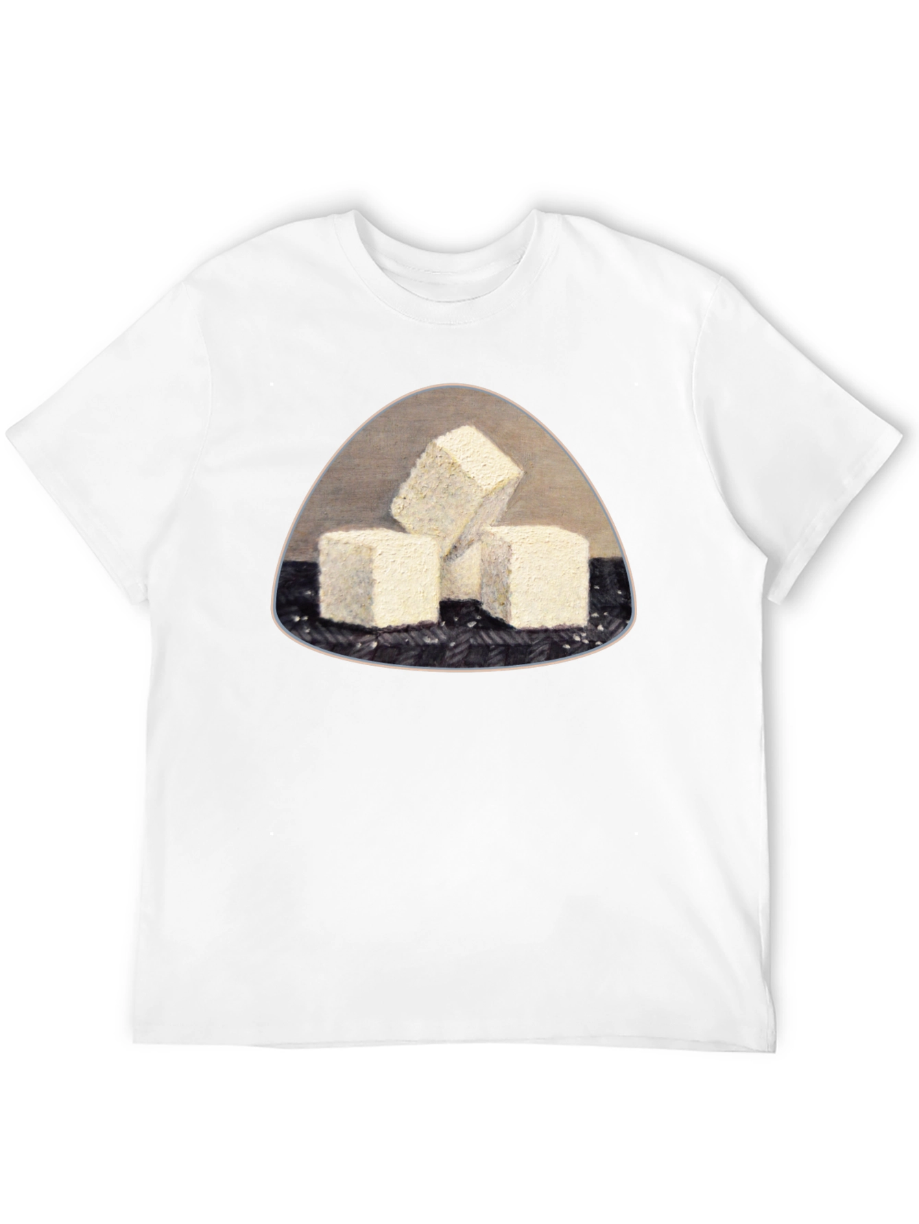 Tofu Cubes Graphic T-Shirt - Black