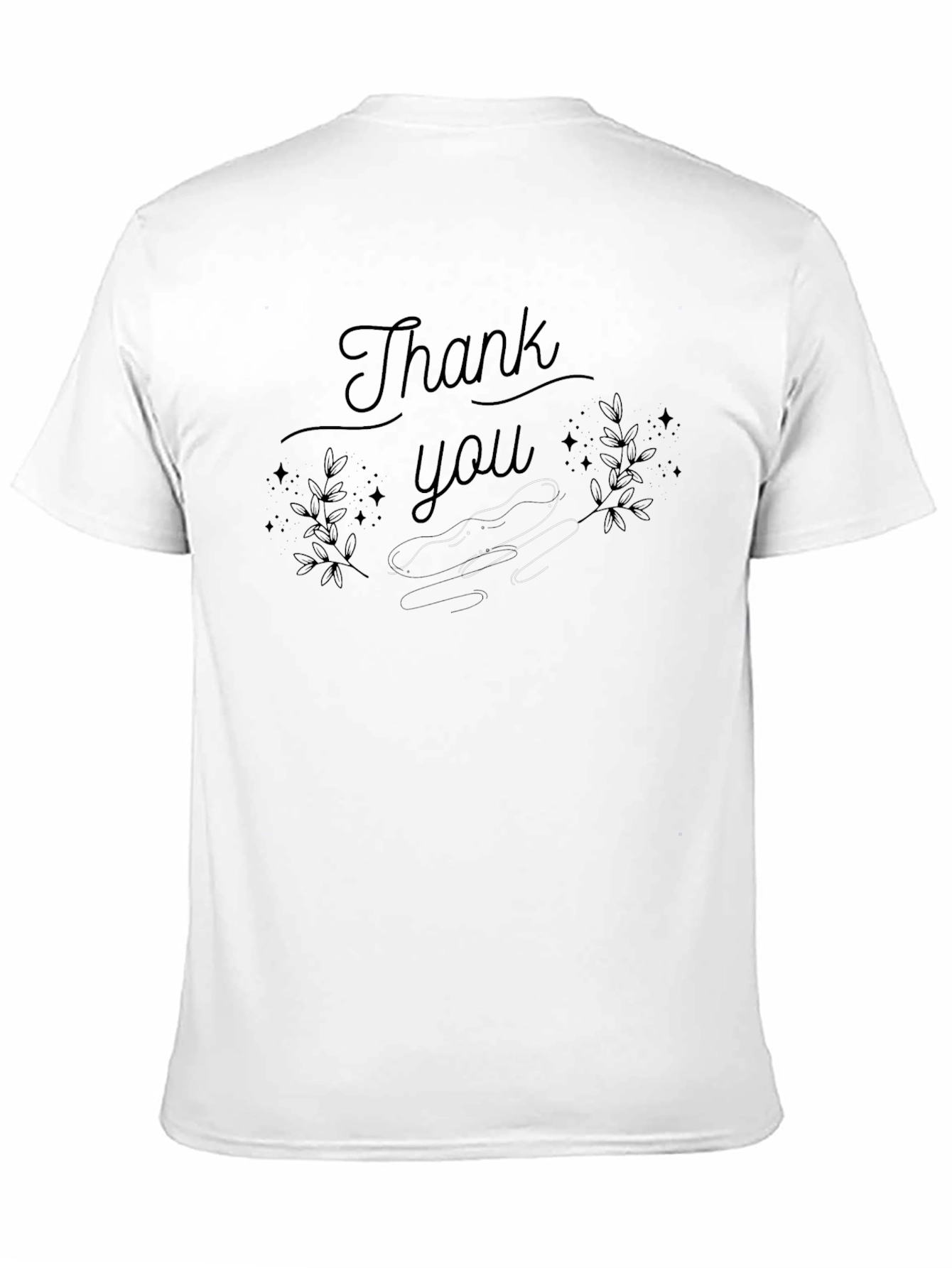 Thank You Graphic Black T-Shirt
