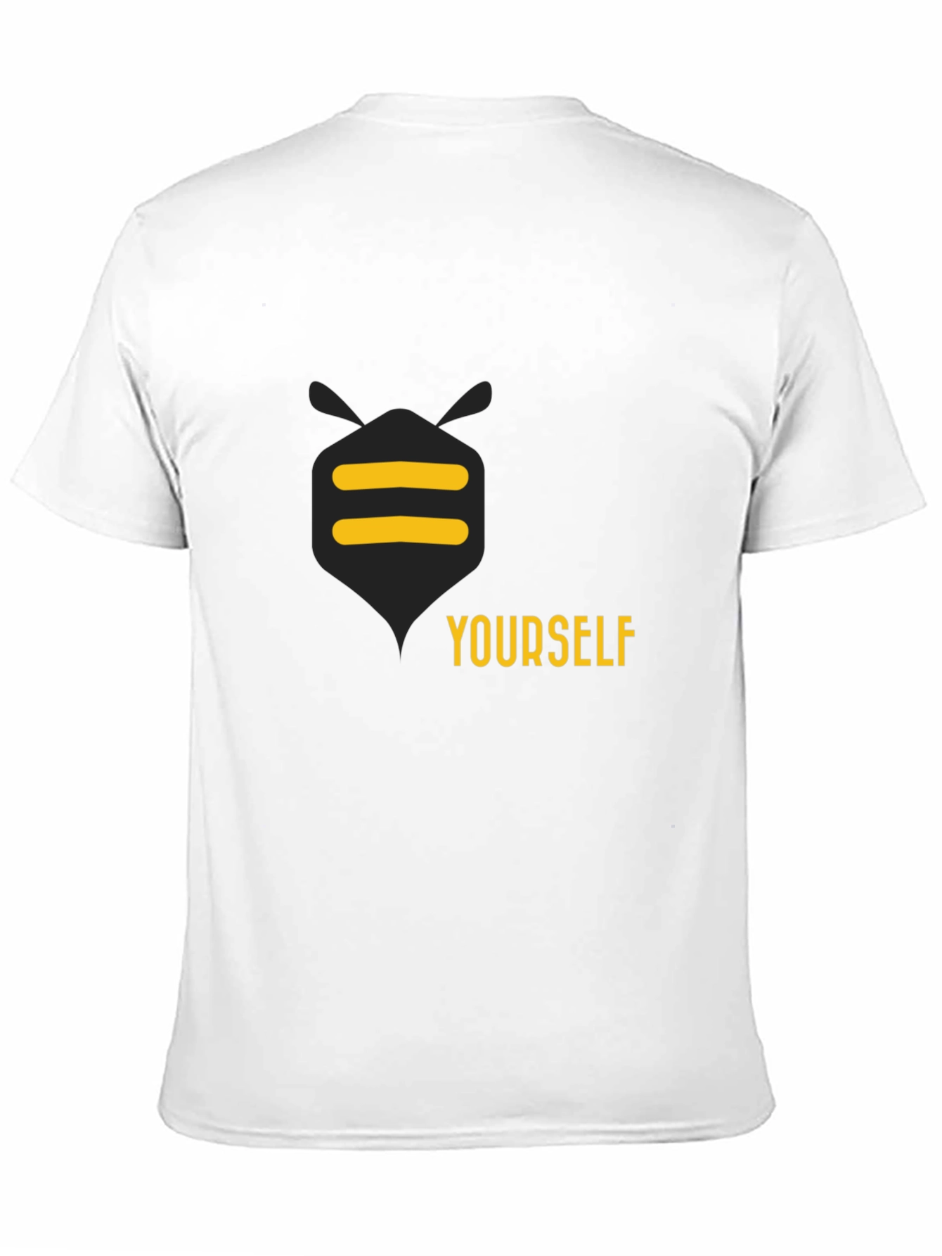 Be Yourself Graphic Tee - Black Cotton Casual T-Shirt