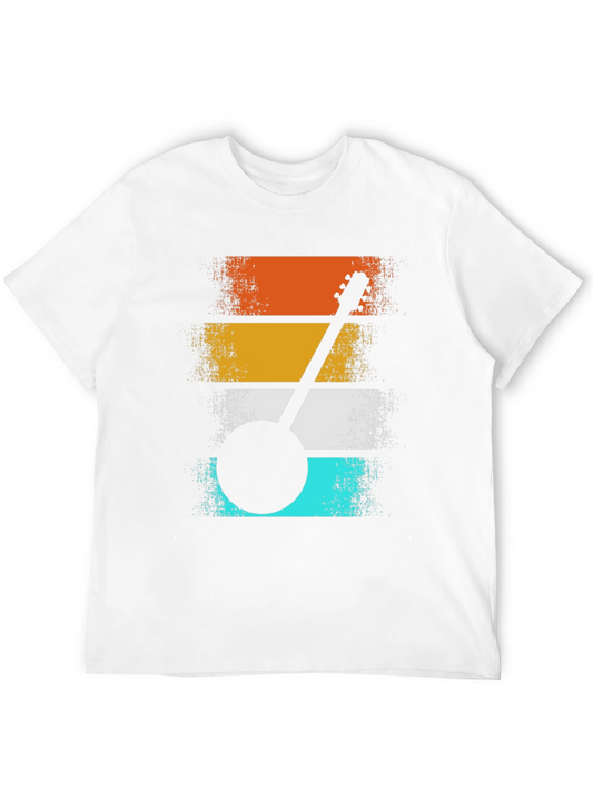 Retro Banjo Graphic Tee - Vintage Style Music Lover Shirt