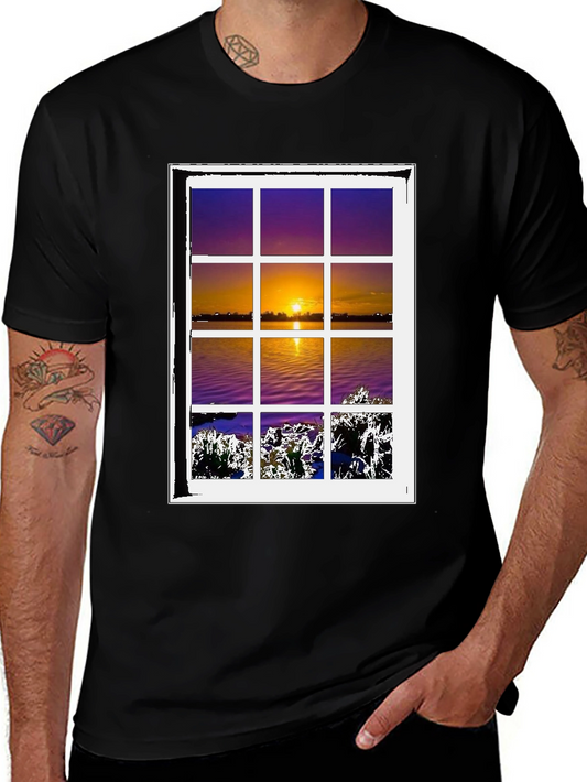 Sunset Window T-Shirt - Nature Lovers Tee