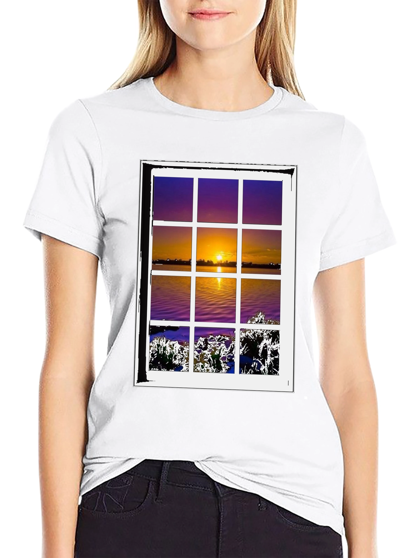 Sunset Window T-Shirt - Nature Lovers Tee