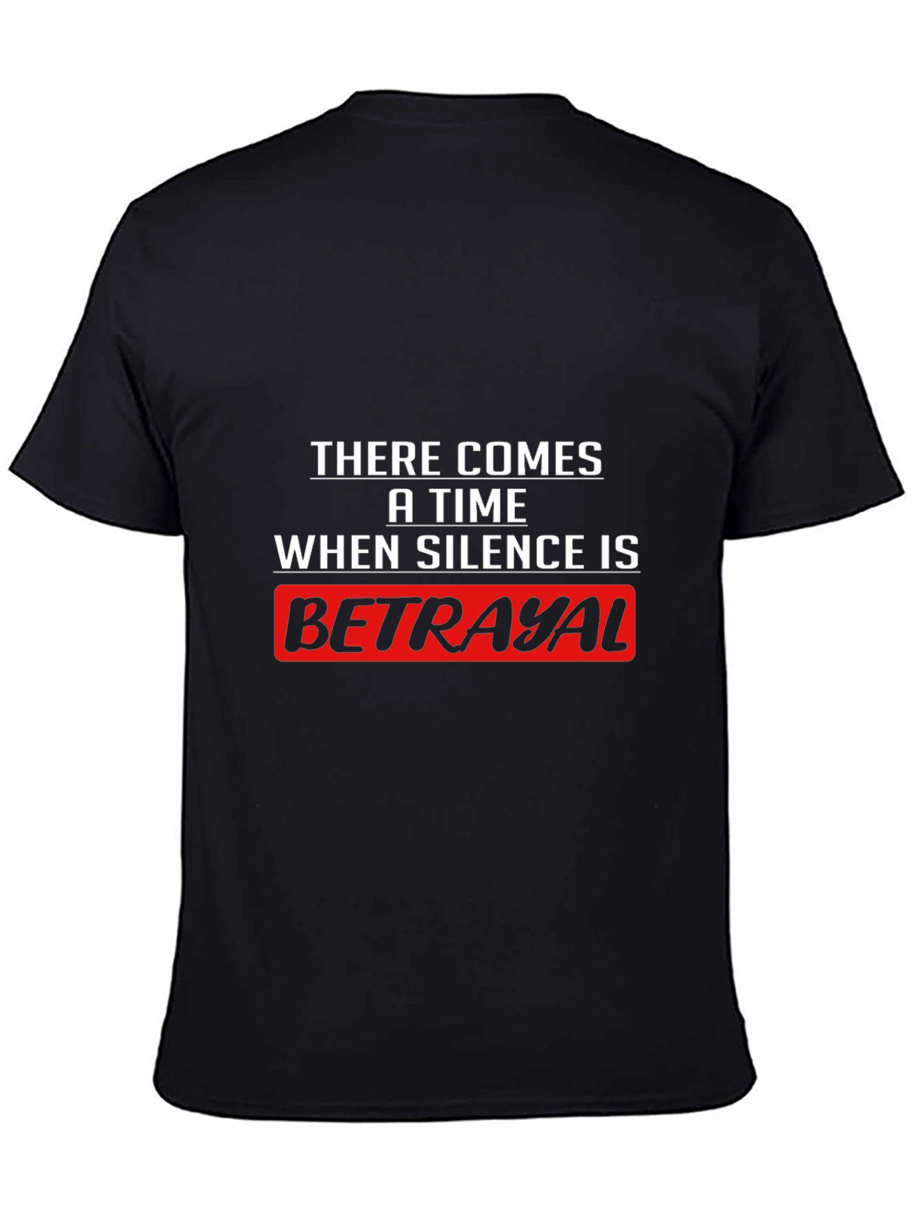 Silence is Betrayal Graphic Tee - Black